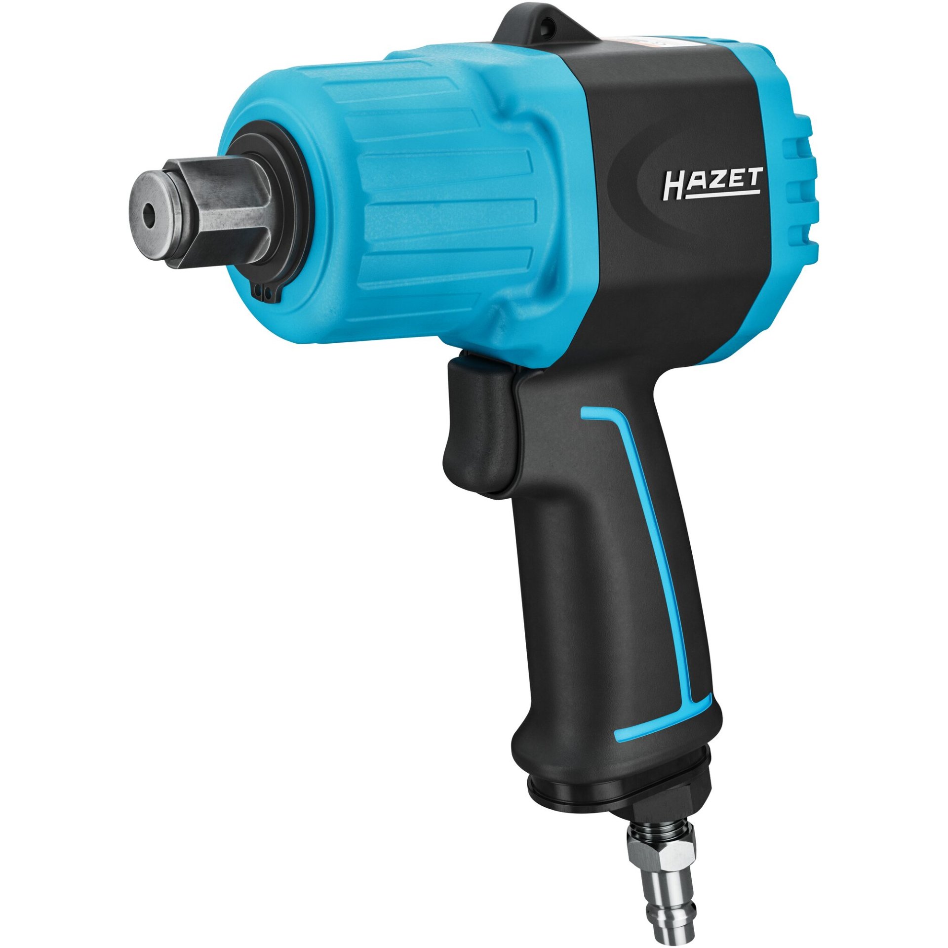 HAZET Twin Turbo Schlagschrauber 9013MTT ∙ Loosening torque maximum [N m]: 1890 Nm ∙ 3/4 inch (20 mm) square, solid ∙ Powerful twin hammer mechanism