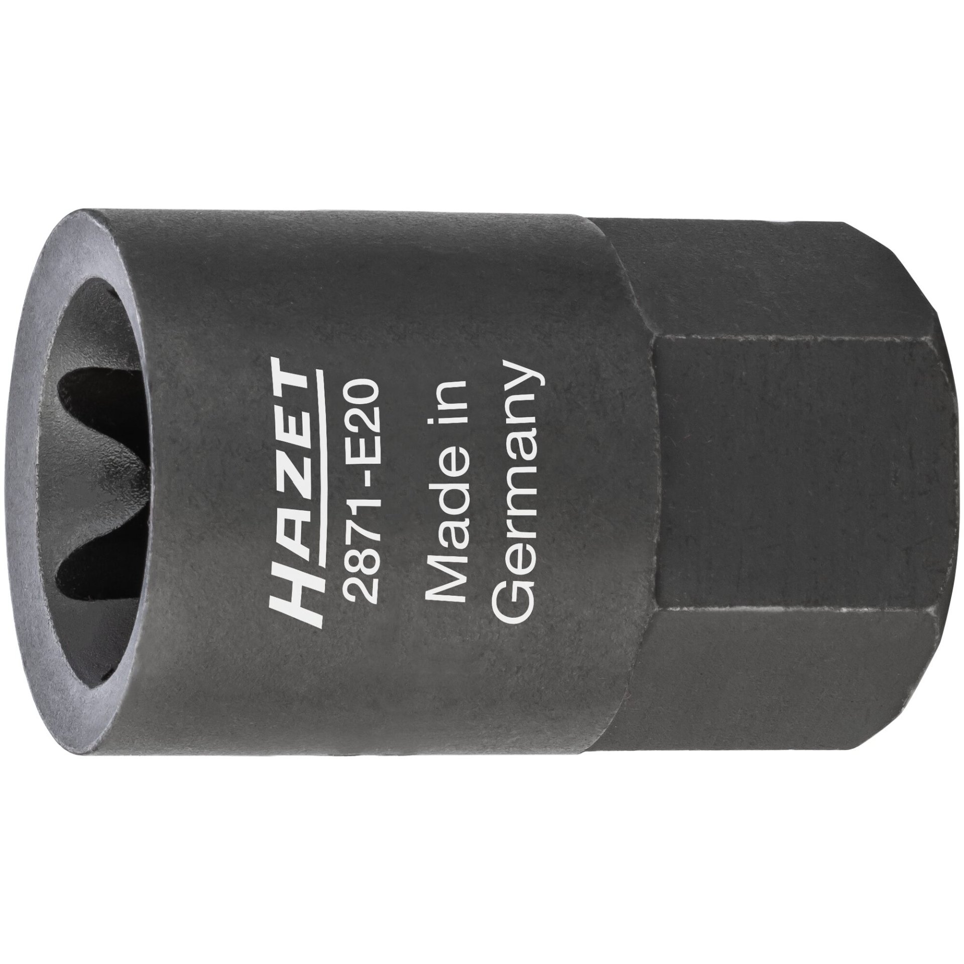 HAZET Bremssattel TORX® Einsatz 2871-E20 ∙ 22 mm Außen-Sechskant ∙ Außen TORX® Profil ∙ E20