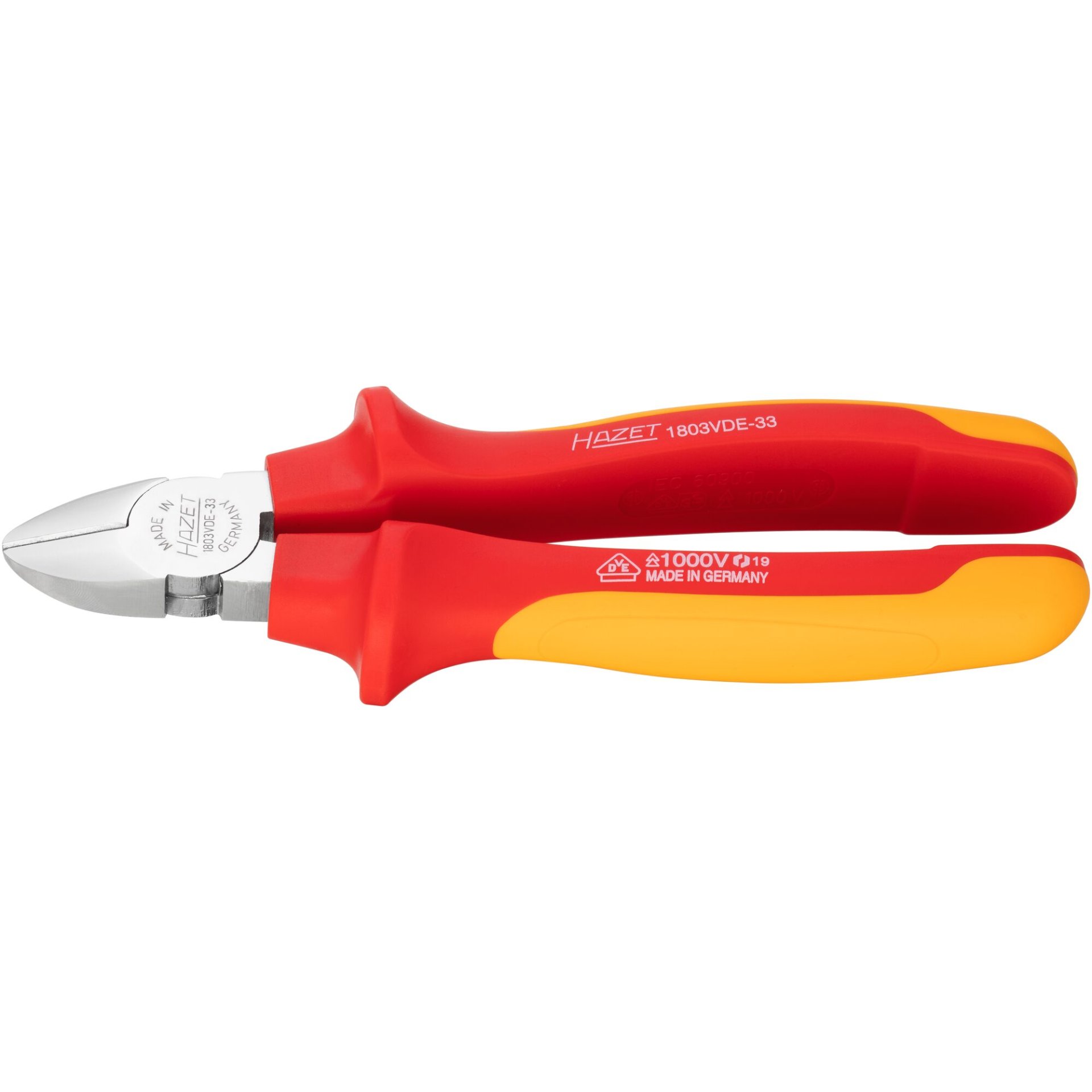 HAZET Diagonal cutter ∙ with protective insulation 1803VDE-33 ∙ 180 mm