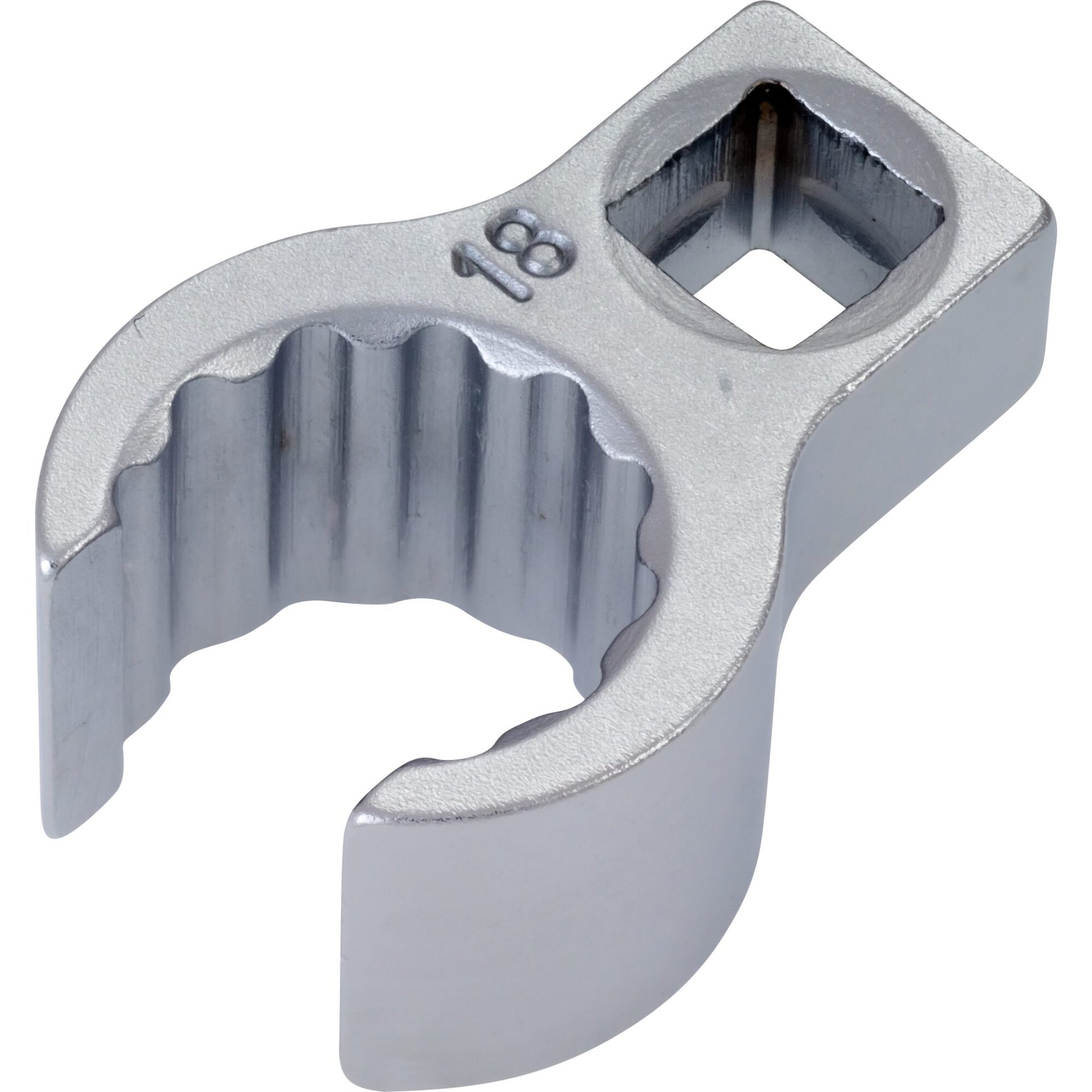 HAZET Ringschlüssel ∙ offen 848Z-18 ∙ 3/8 Zoll (10 mm) Vierkant hohl ∙ Außenprofil Doppelsechskant ∙ SW 18 mm ∙ Innenvierkant 10 = 3⁄8″