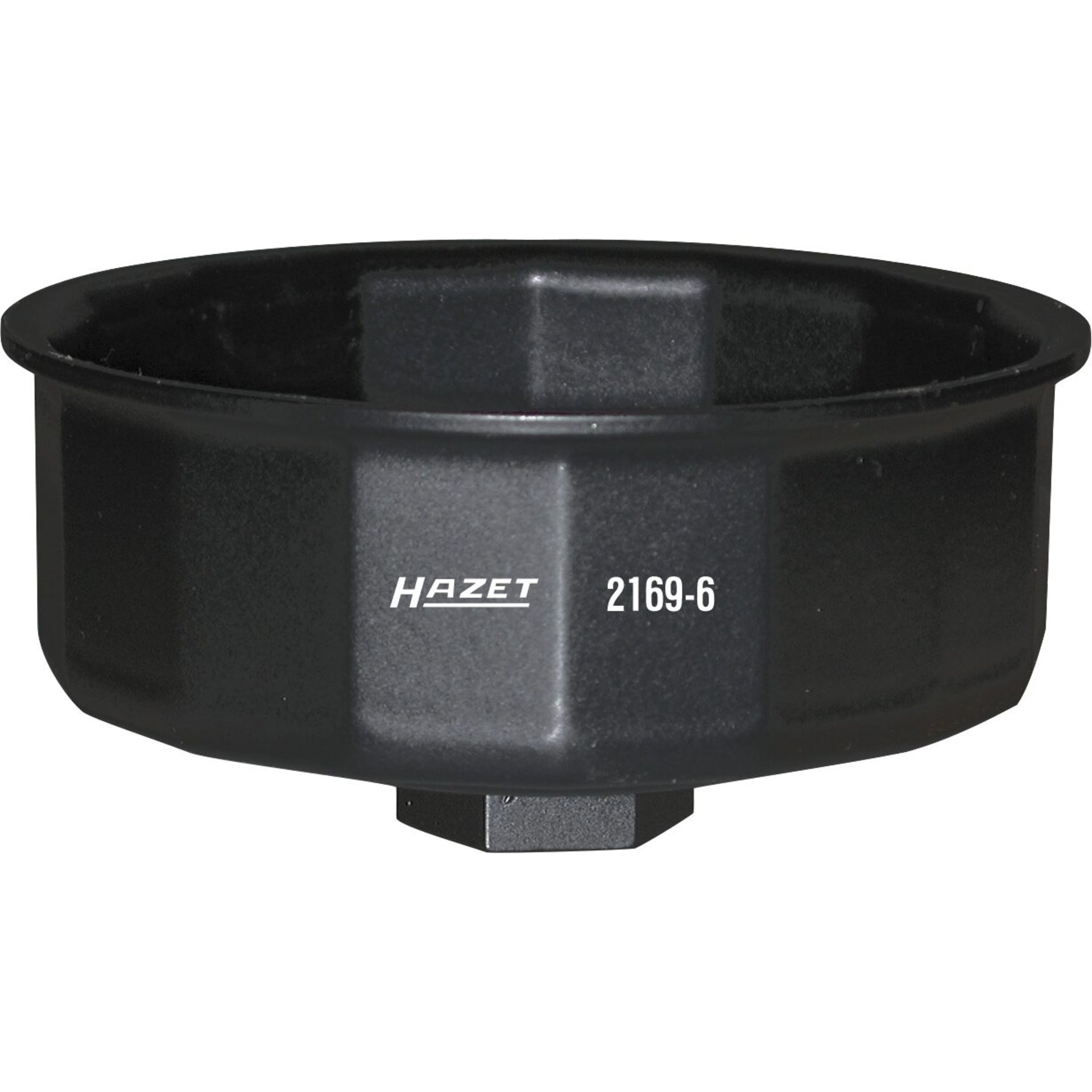 HAZET Oil filter wrench 2169-6 ∙ 1/2 inch (12.5 mm) square, hollow ∙ Outside 16-point profile ∙ size 86