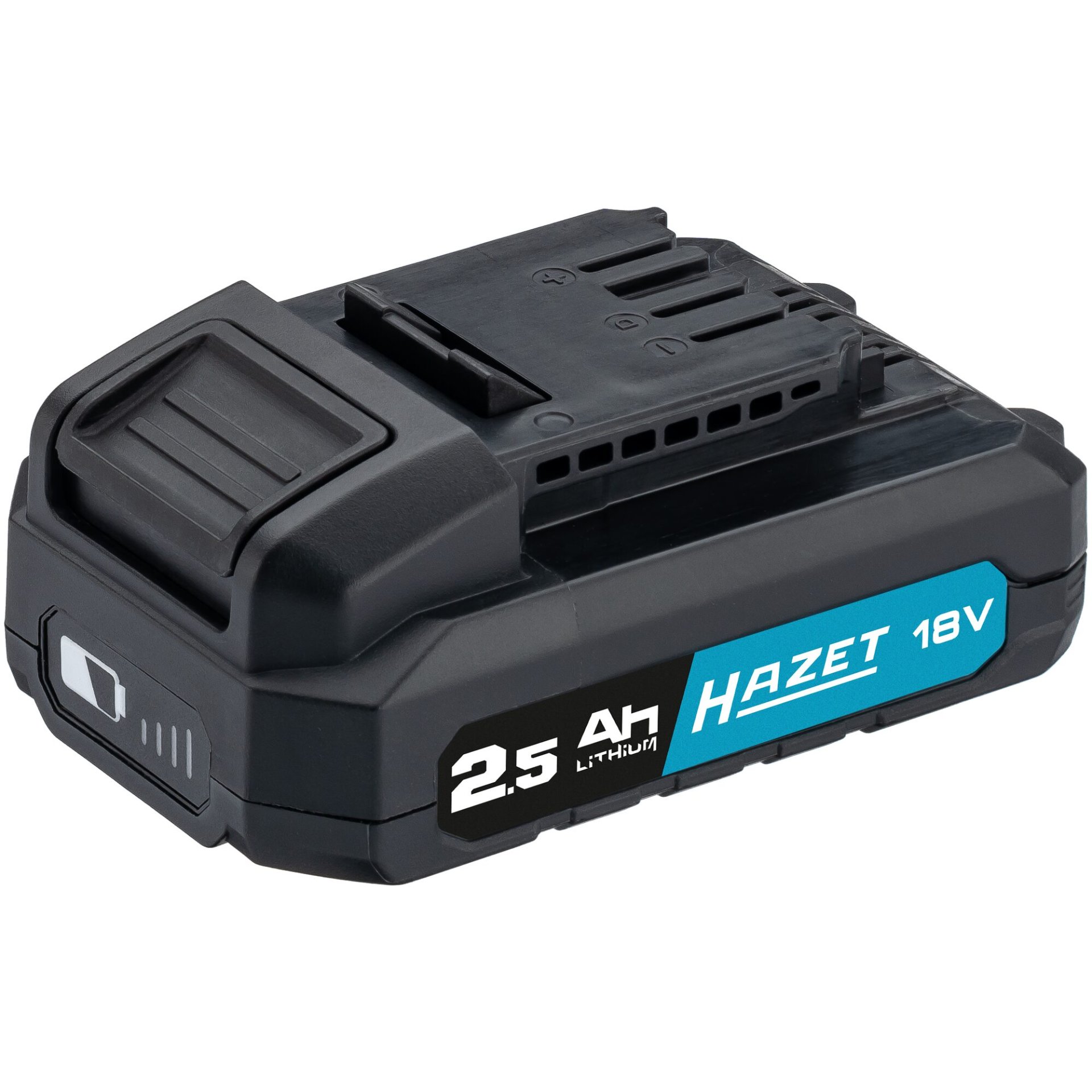 HAZET Li-Ion-Akku-Pack ∙ 18 Volt ∙ 2,5 Ah (Amperestunden) 9500-025 ∙ L x B x H: 120 mm x 75 mm x 50 mm