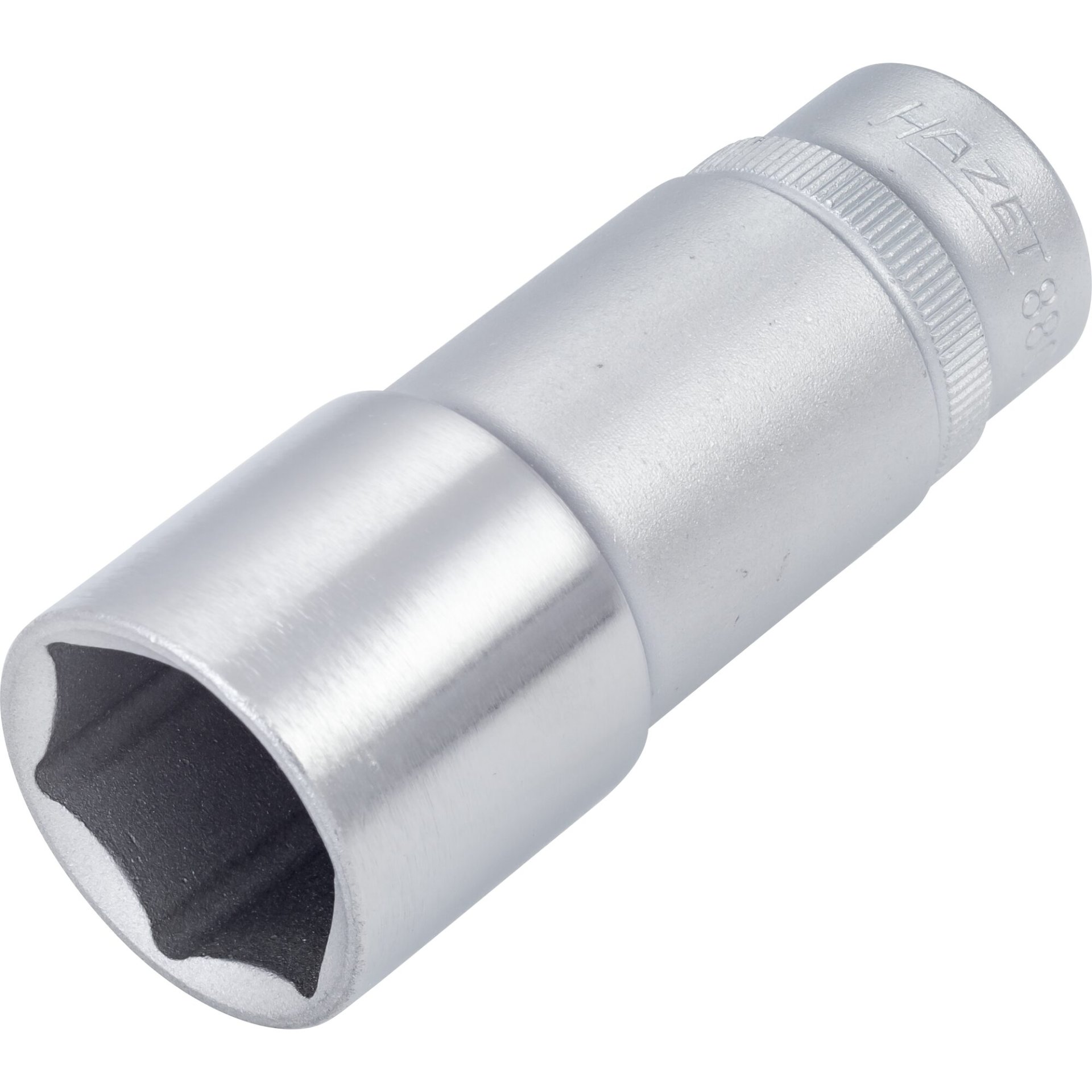 HAZET Steckschlüsseleinsatz 880LG-21 ∙ 3/8 Zoll (10 mm) Vierkant hohl ∙ Außen-Tractionsprofil Sechskant ∙ SW 21 mm