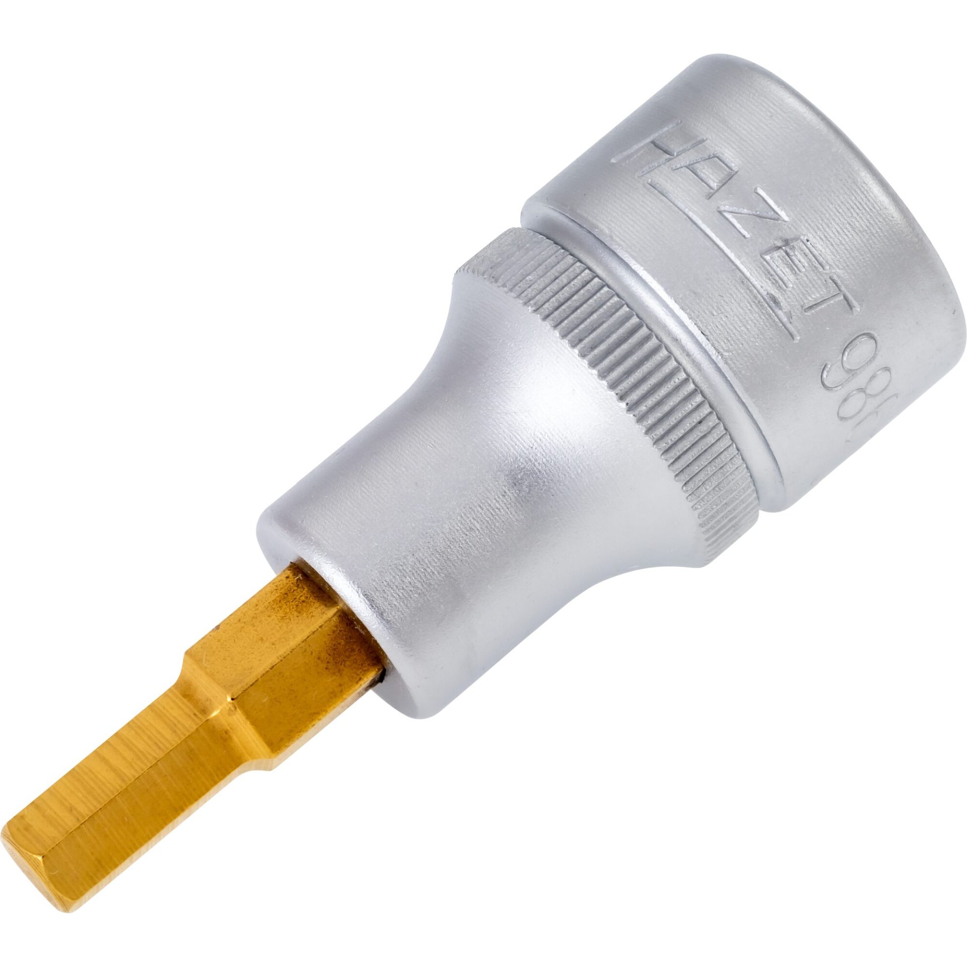 HAZET Screwdriver socket 986-6 ∙ 1/2 inch (12.5 mm) square, hollow ∙ Inside hexagon profile ∙ size 6 mm