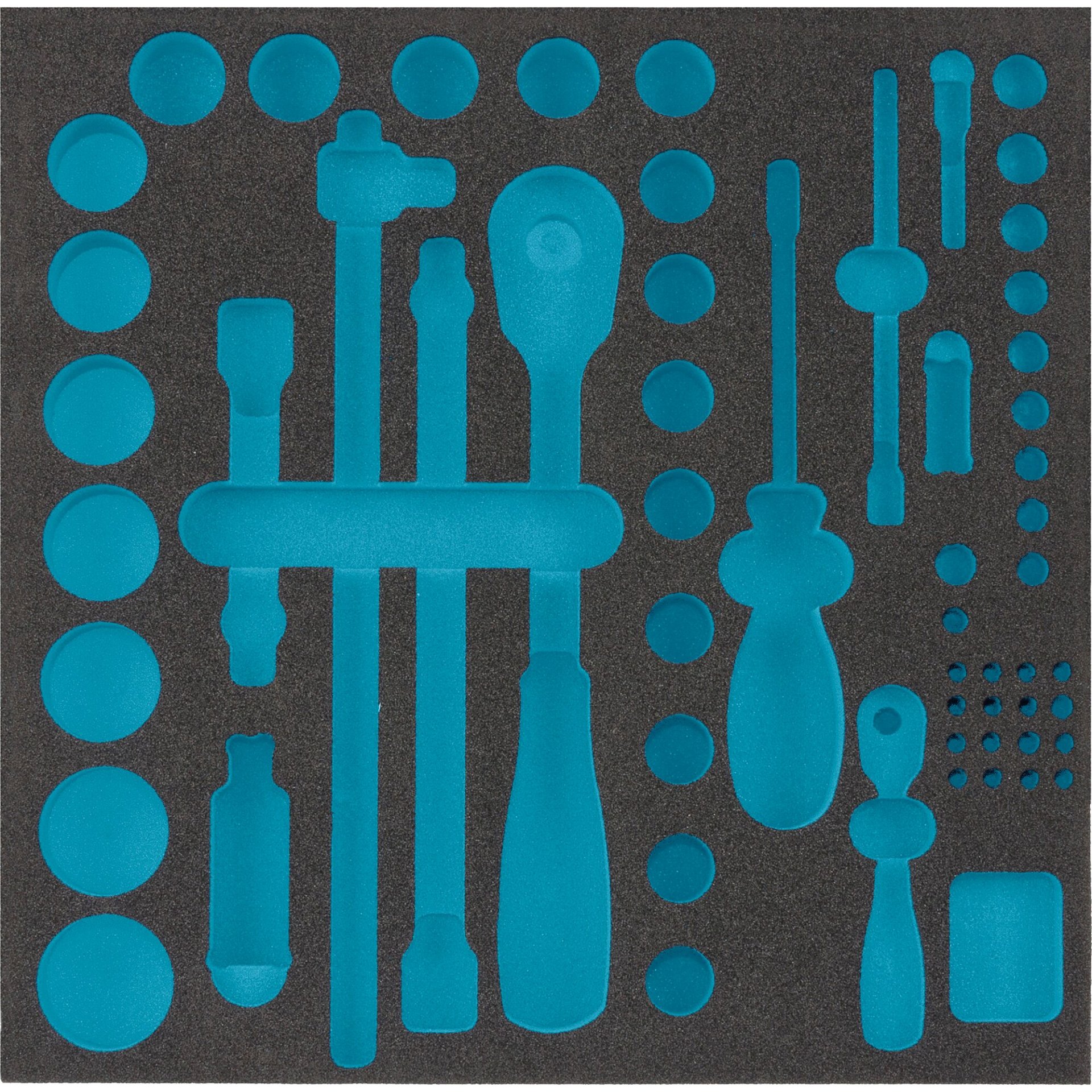 HAZET 2-component soft foam insert 163-224L ∙ 344 mm x 342 mm