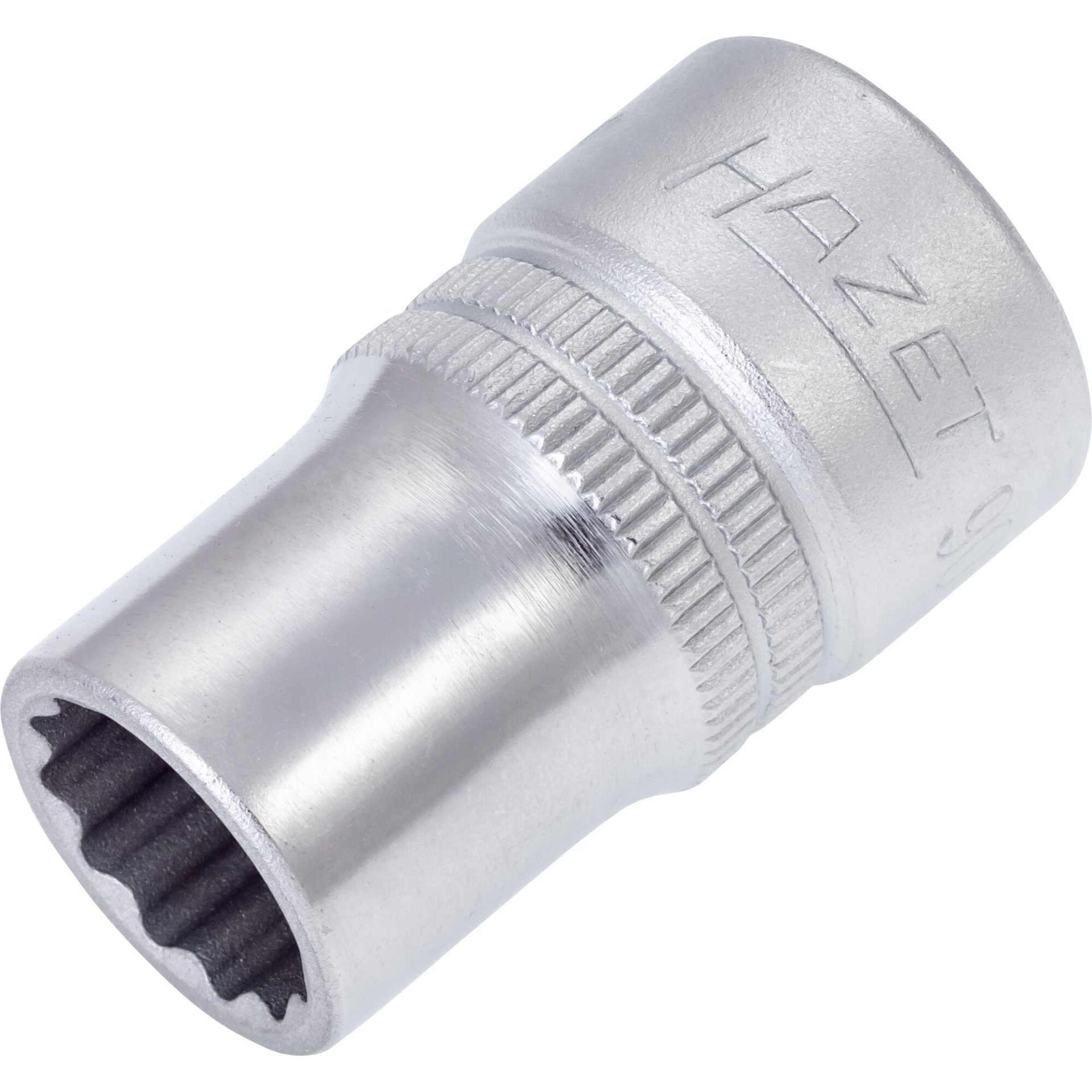 HAZET Steckschlüsseleinsatz 900AZ-1/2 ∙ 1/2 Zoll (12,5 mm) Vierkant hohl ∙ Außen-Tractionsprofil Doppelsechskant ∙ SW 1⁄2″