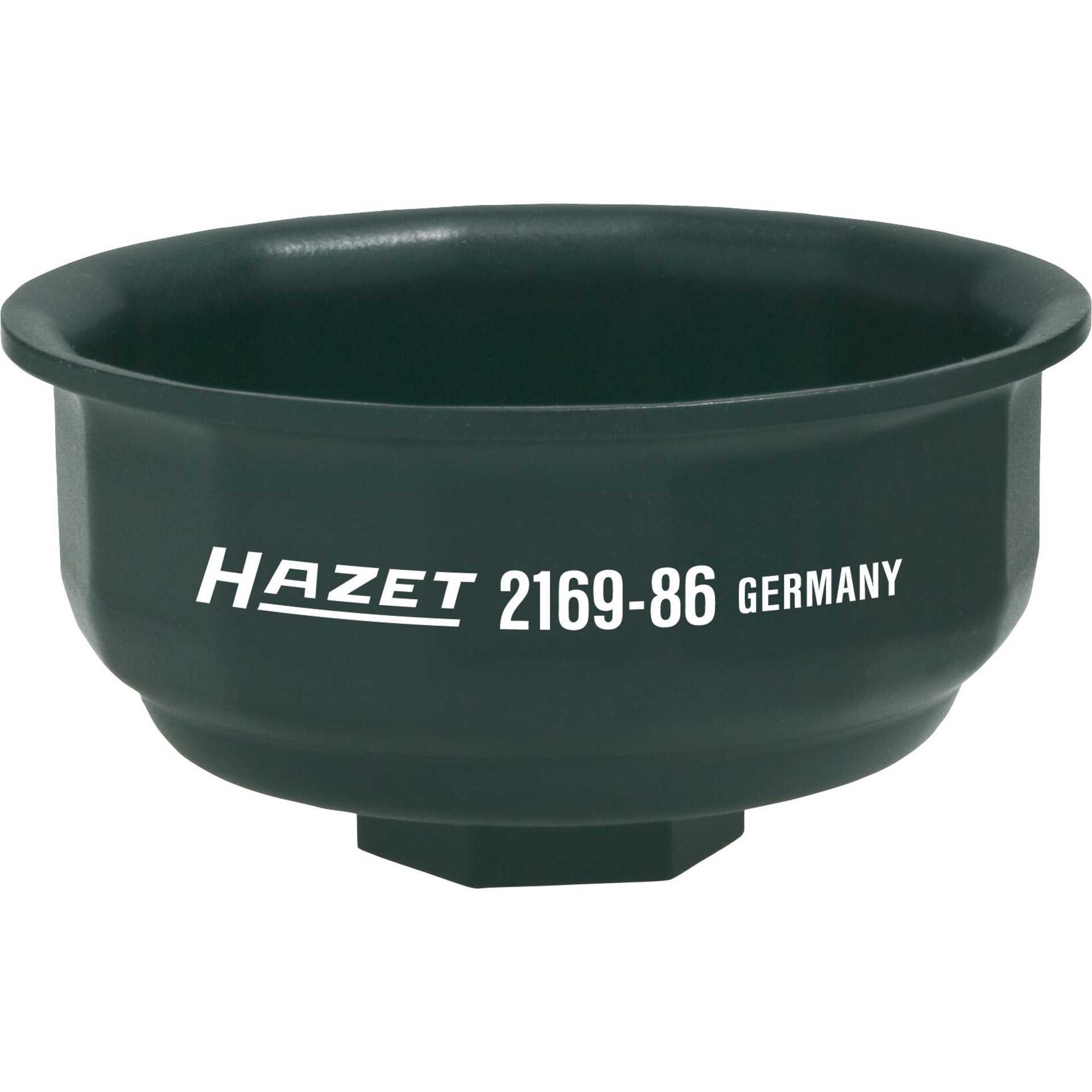 HAZET Oil filter wrench 2169-86 ∙ 1/2 inch (12.5 mm) square, hollow ∙ Groove profile ∙ size 86