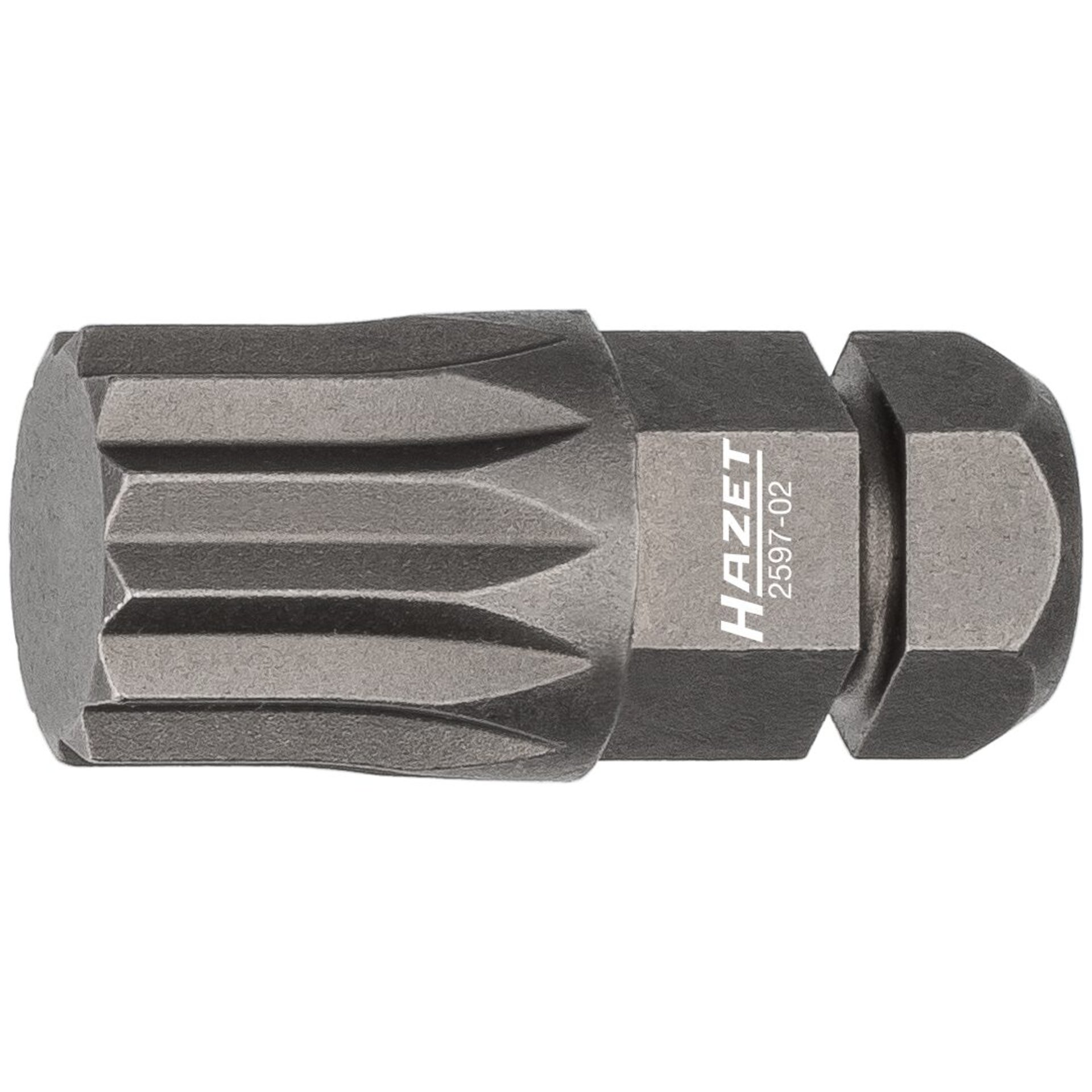 HAZET Embout-tournevis (bit) 2597-02 ∙ Hexagone massif 5/16 pouce (8 mm) ∙ Profil denture multiple intérieur XZN ∙ taille M10