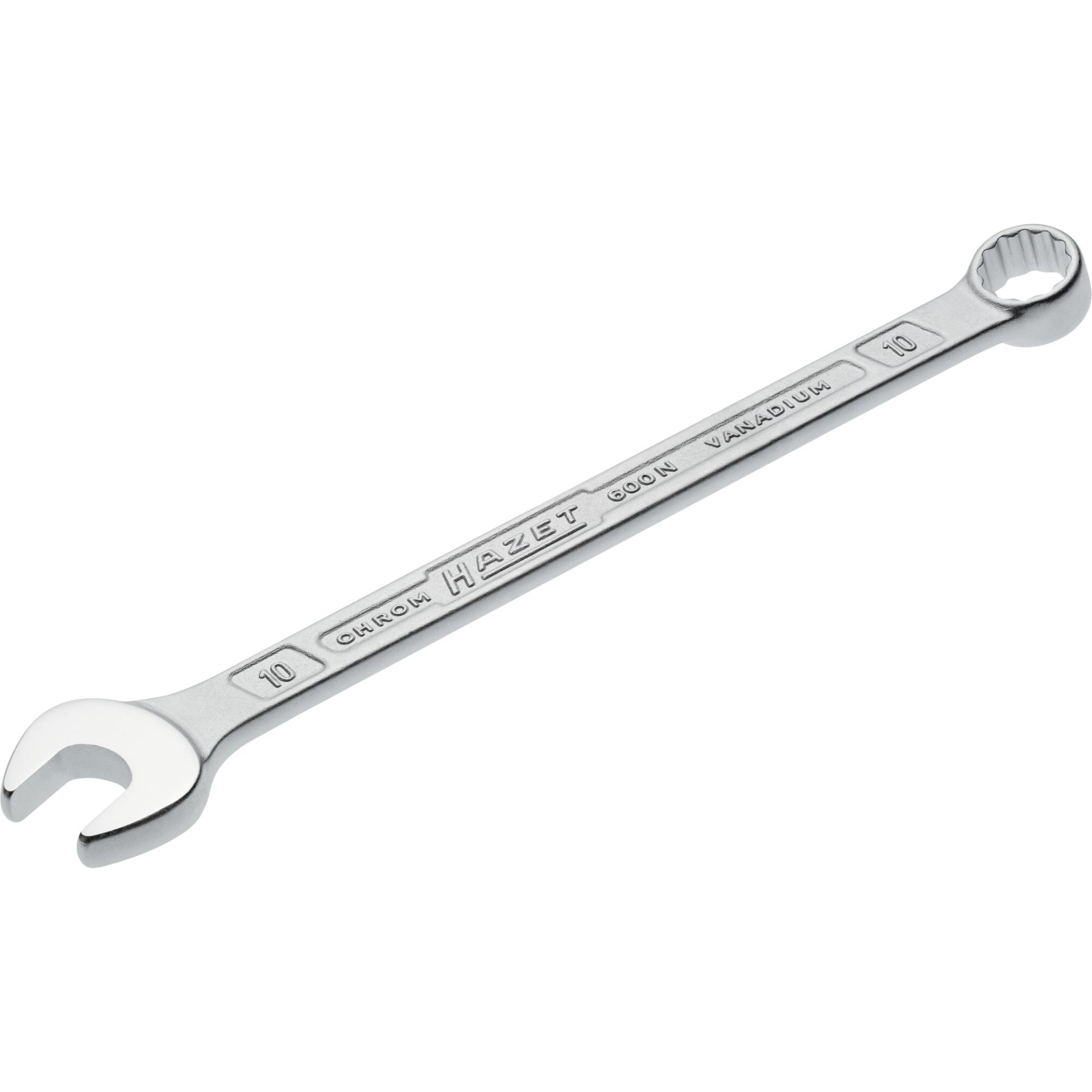 HAZET Combination wrench 600N-10 ∙ Outside 12-point traction profile ∙ size 10 mm