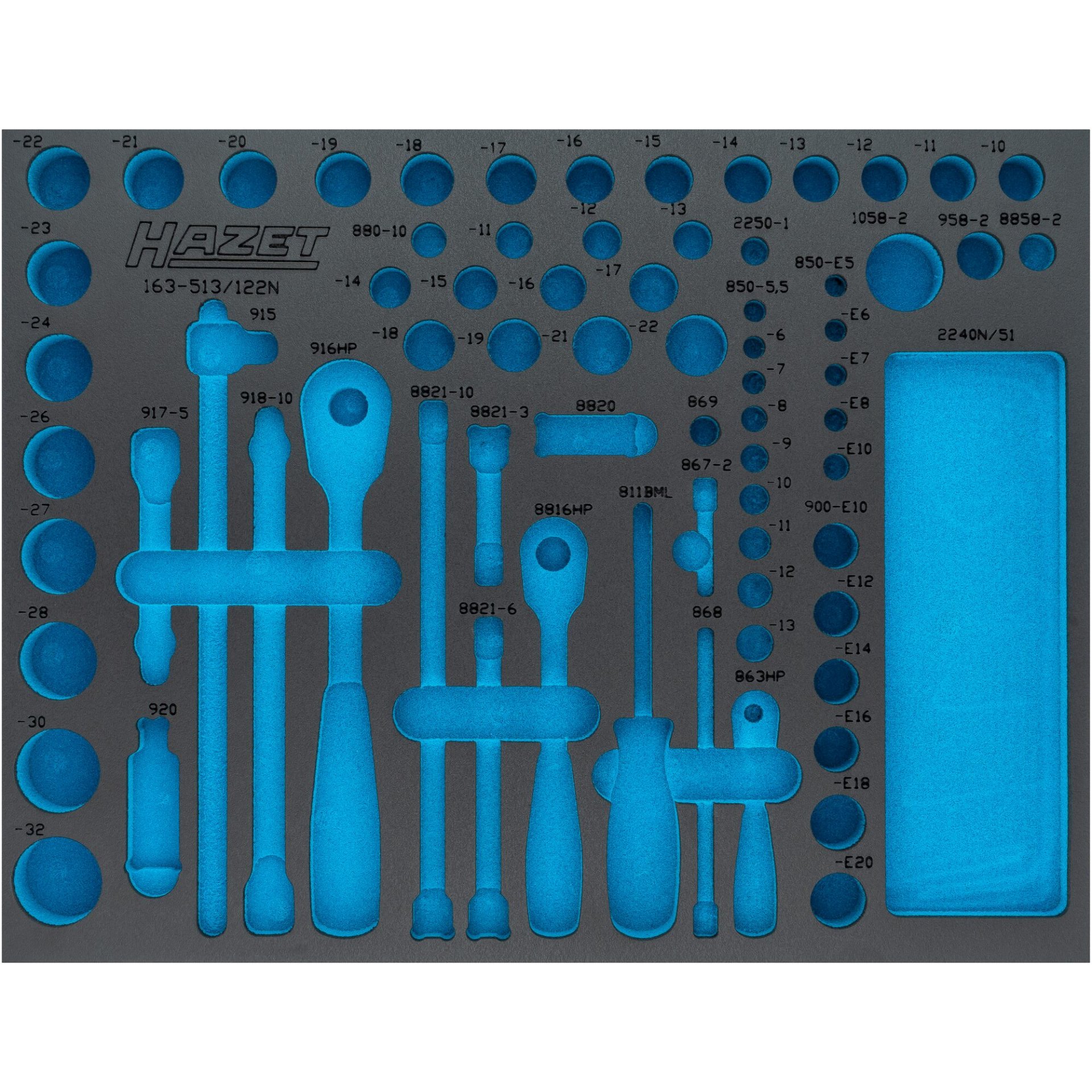 03 ∙ Leereinlage ∙ „Safety-Insert-System“ 163L ∙ 3/3+ ∙ 519 x 392 mm)