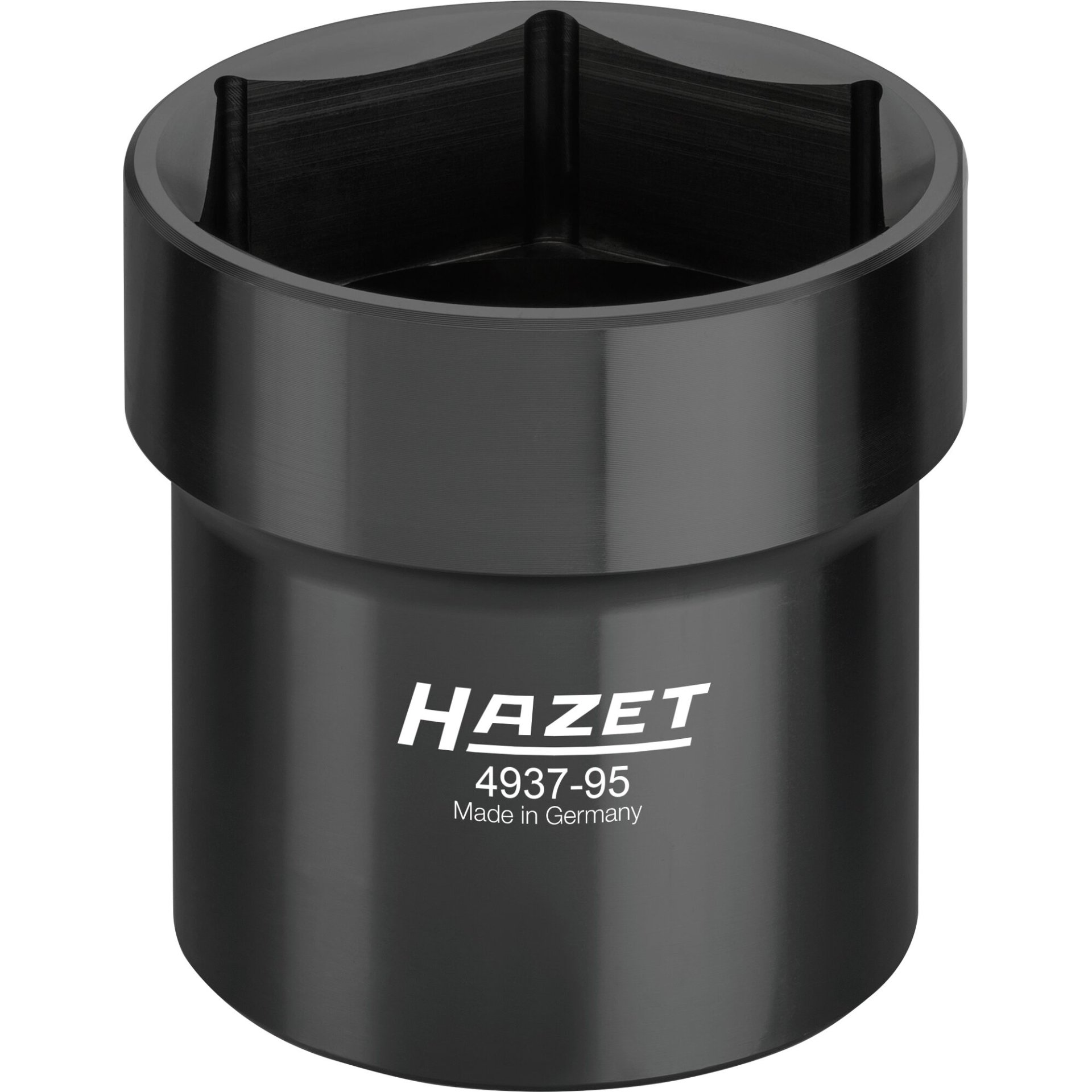 HAZET Nkw Ölkappe / Achsmutter-Steckschlüssel 4937-95 ∙ 3/4 Zoll (20 mm) Vierkant hohl ∙ 95 mm