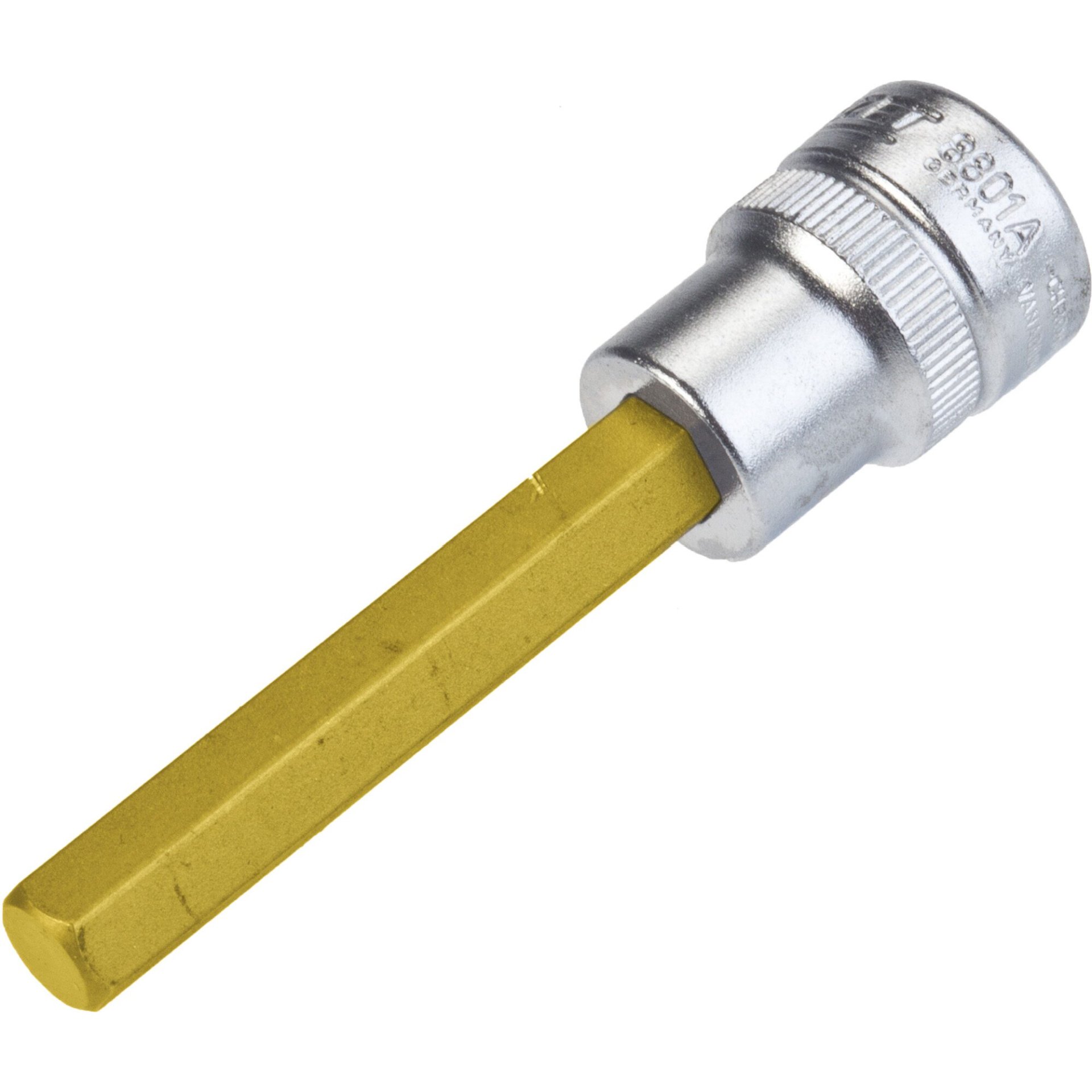 HAZET Schraubendreher-Steckschlüsseleinsatz 8801A-5/16 ∙ 3/8 Zoll (10 mm) Vierkant hohl ∙ Innen Sechskant Profil ∙ 5⁄16″