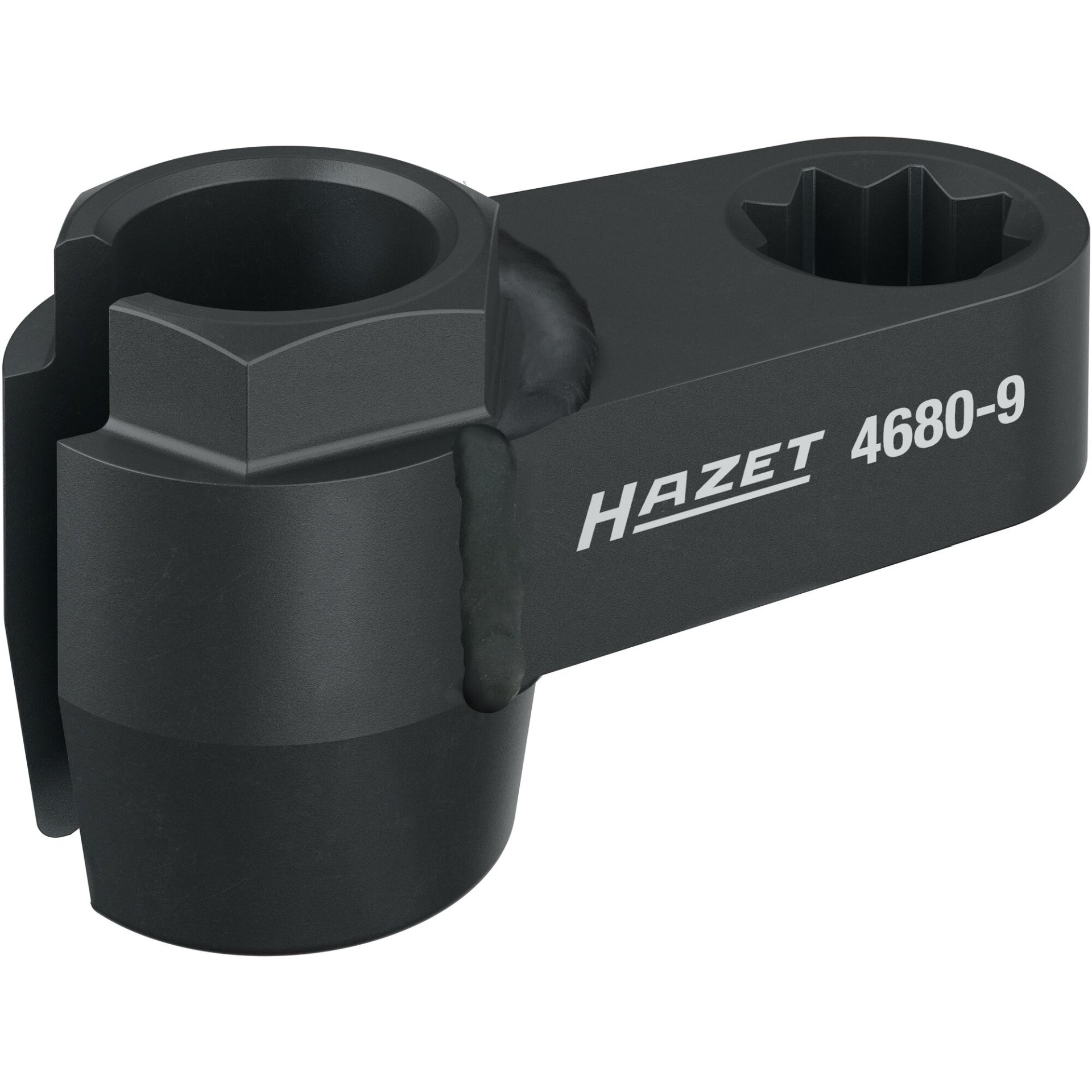 HAZET Douille pour sondes d'échappement 4680-9 ∙ Carré creux à 8 pans 1/2 pouce (12,5 mm) ∙ Profil à 6 pans extérieurs ∙ taille 19 mm