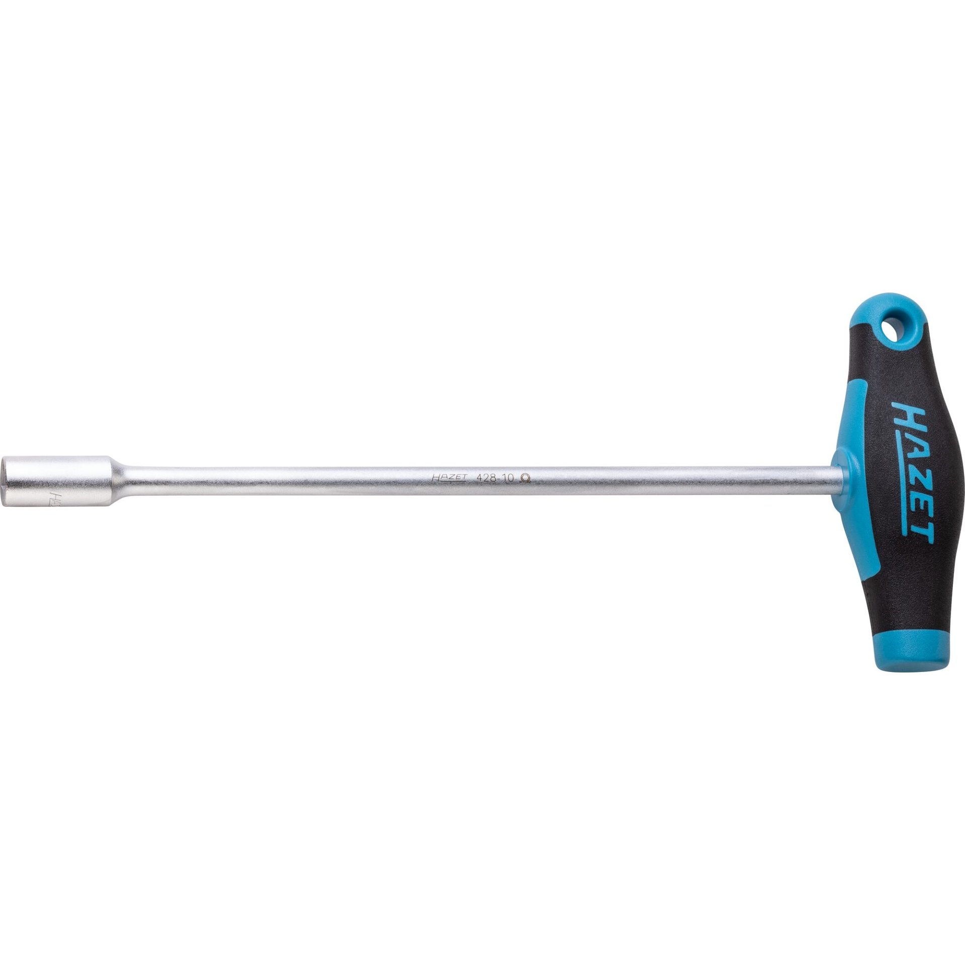 HAZET Steckschlüssel ∙ mit T-Griff 428-10 ∙ Außenprofil Sechskant ∙ SW 10 mm