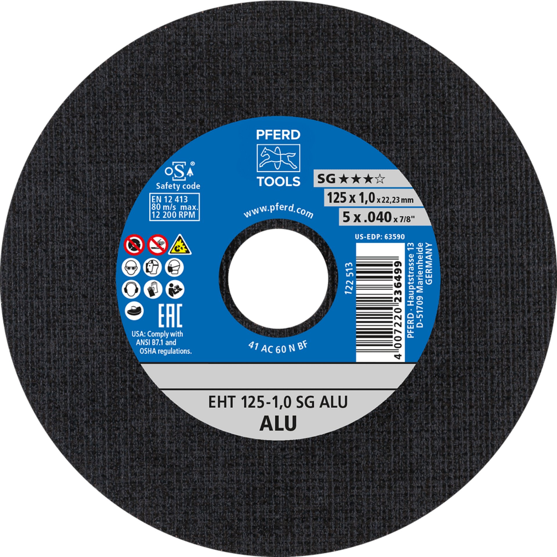 PFERD TOOLS Trennscheiben EHT 125-1,0 SG ALU