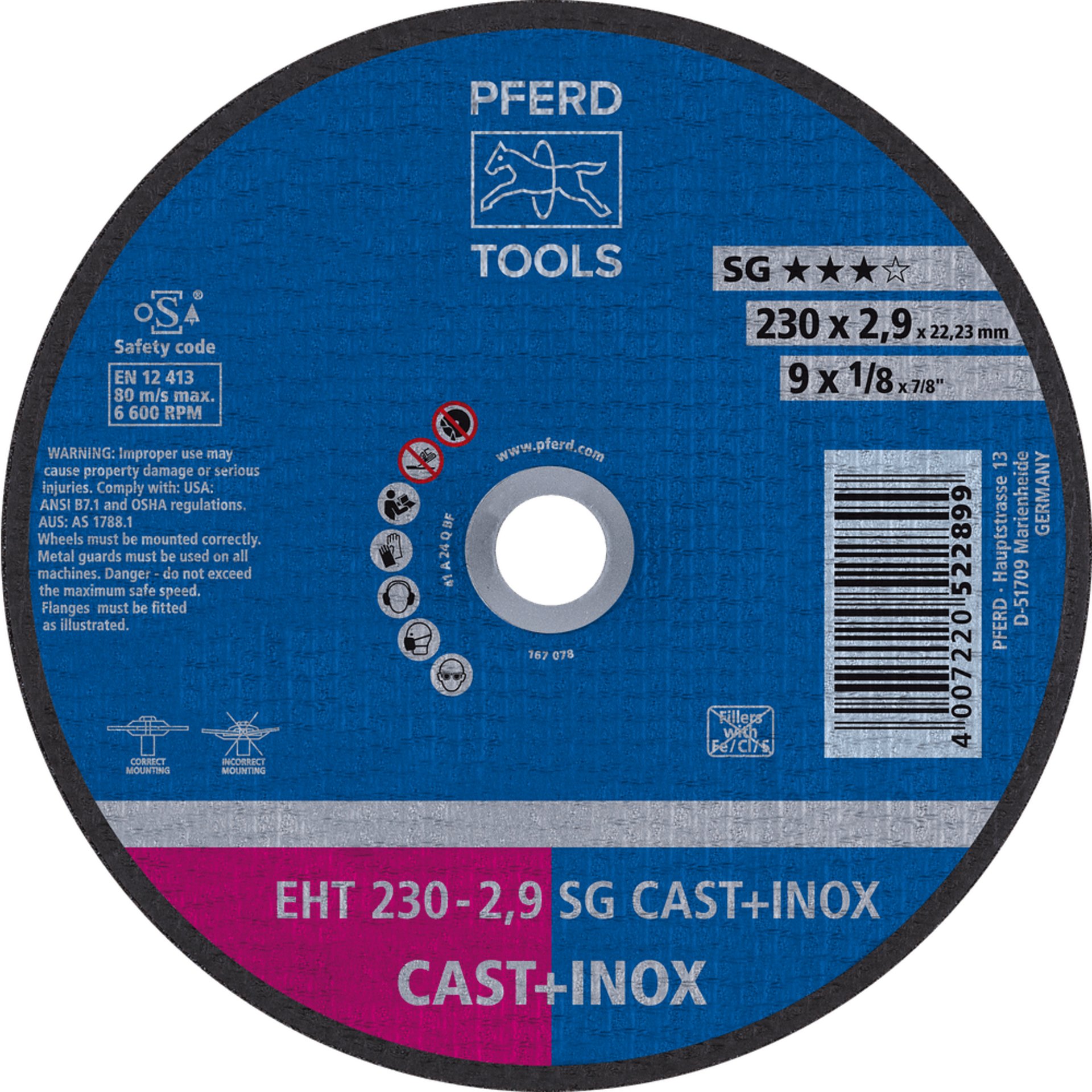 Trennscheiben SG CAST+INOX ★★★☆
