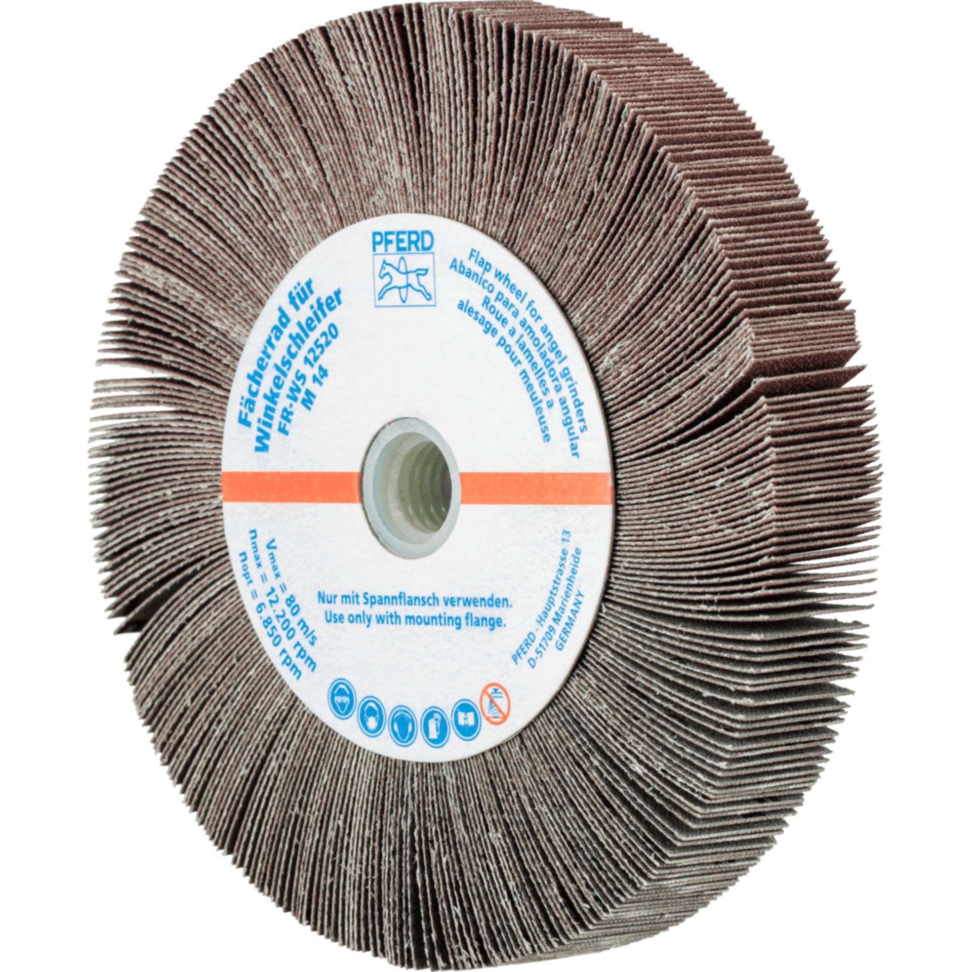 PFERD TOOLS Fächerschleifwerkzeuge FR WS 12520 M14 A 180