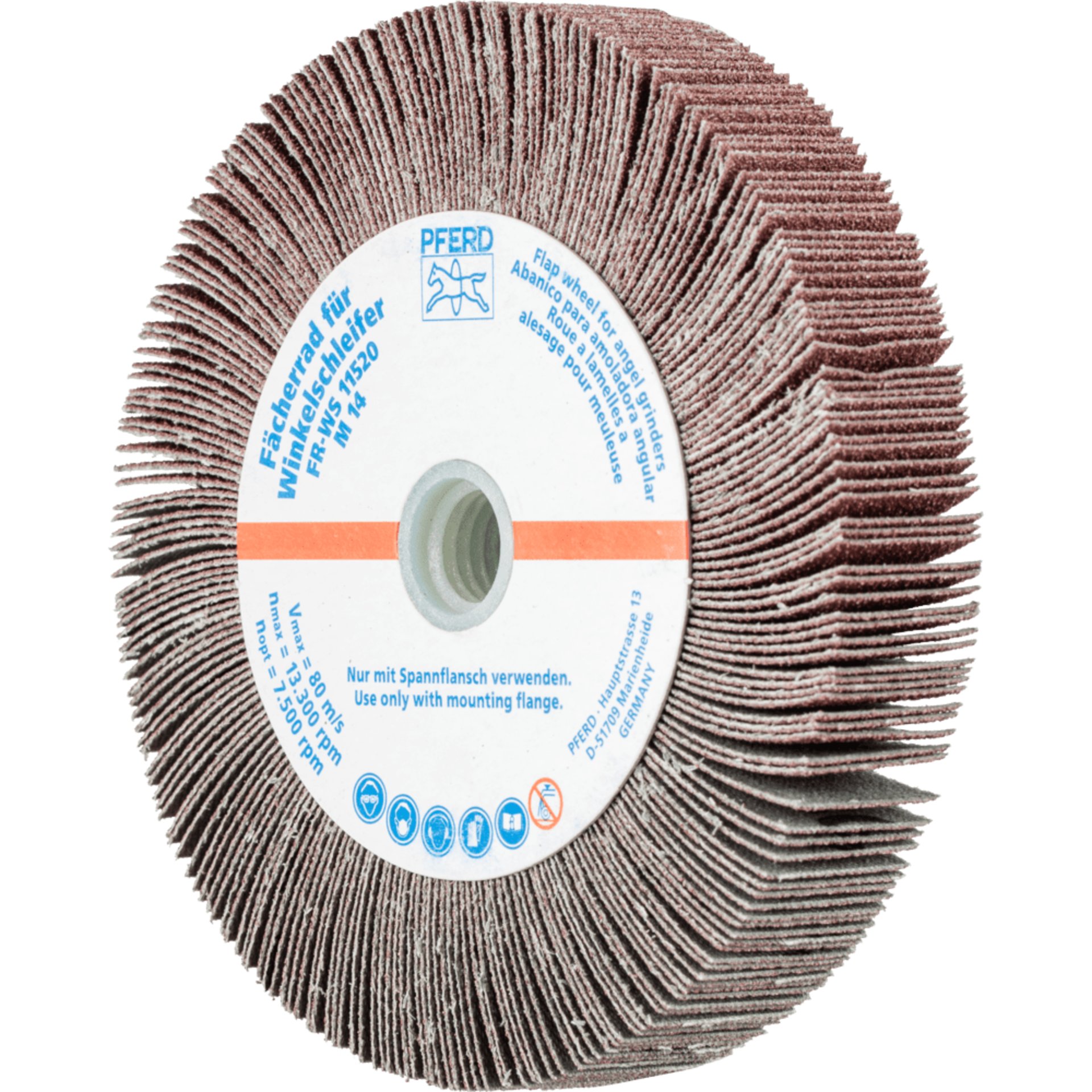 PFERD TOOLS Fächerschleifwerkzeuge FR WS 11520 M14 A 80