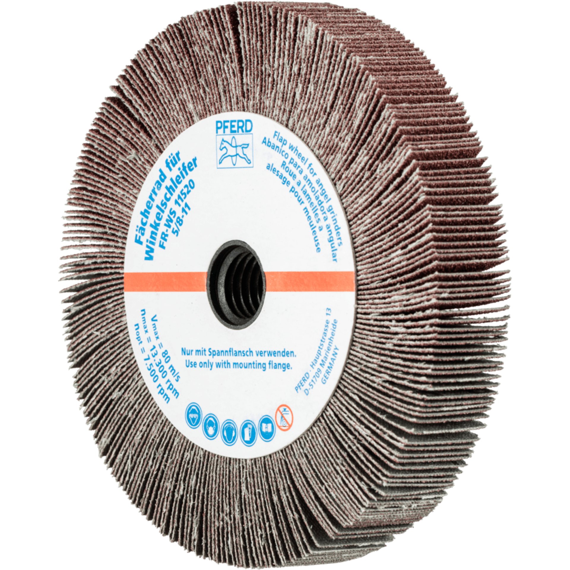 PFERD TOOLS Fächerschleifwerkzeuge FR WS 11520 5/8-11 A 80