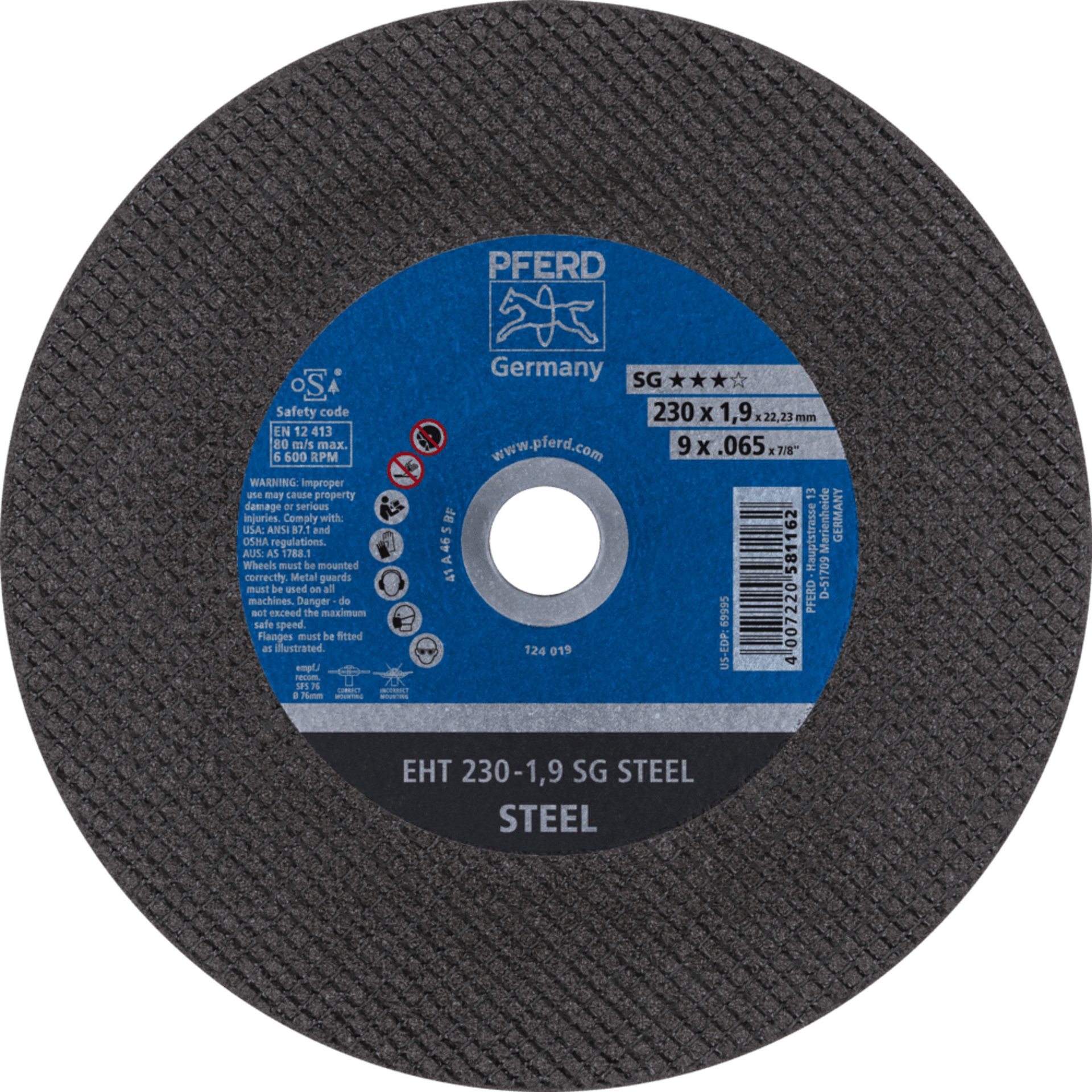 PFERD TOOLS Trennscheiben EHT 230-1,9 SG STEEL