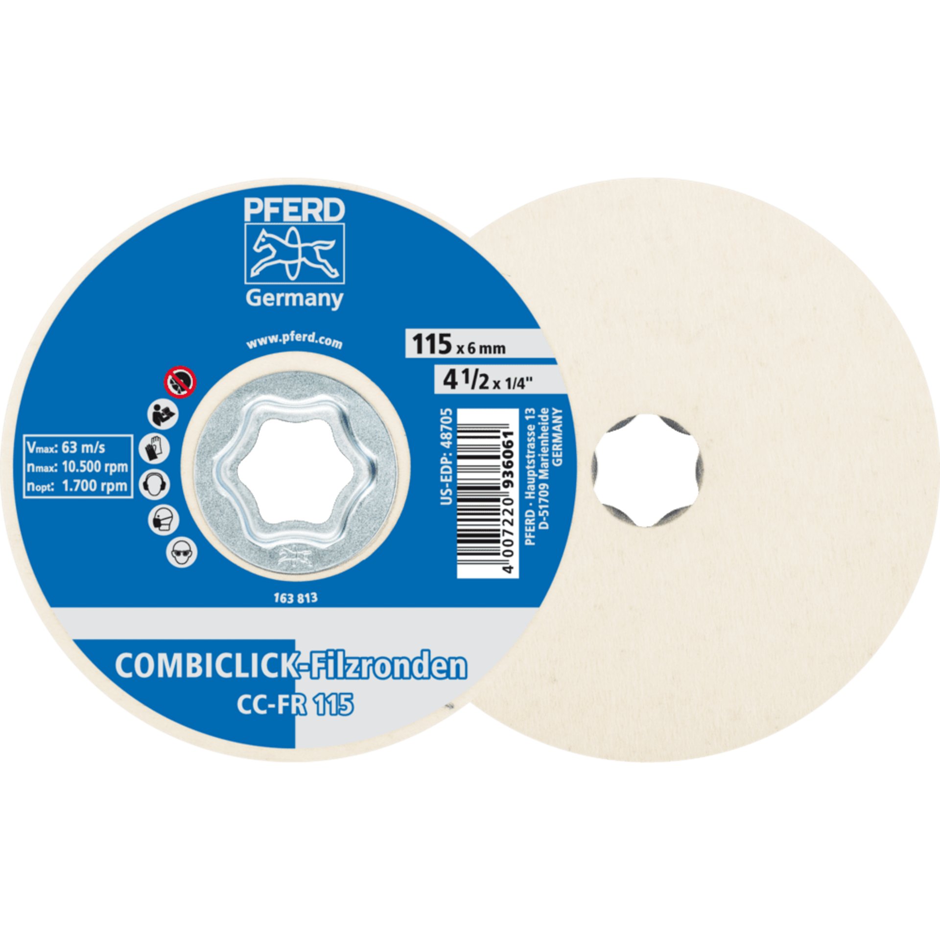 PFERD TOOLS COMBICLICK CC-FR 115