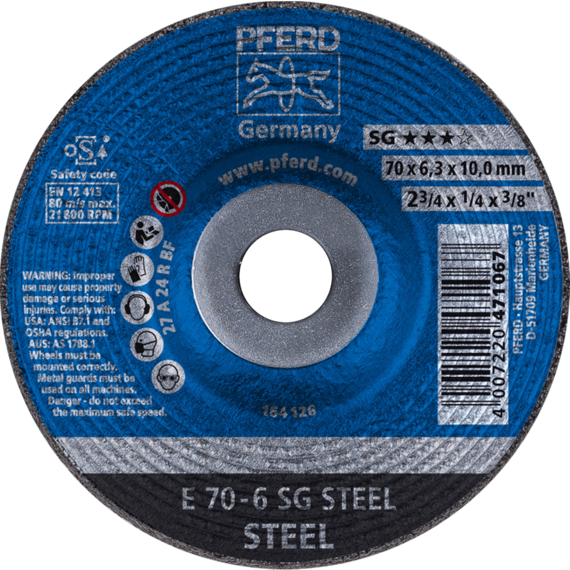 PFERD TOOLS Schruppscheiben E SG STEEL