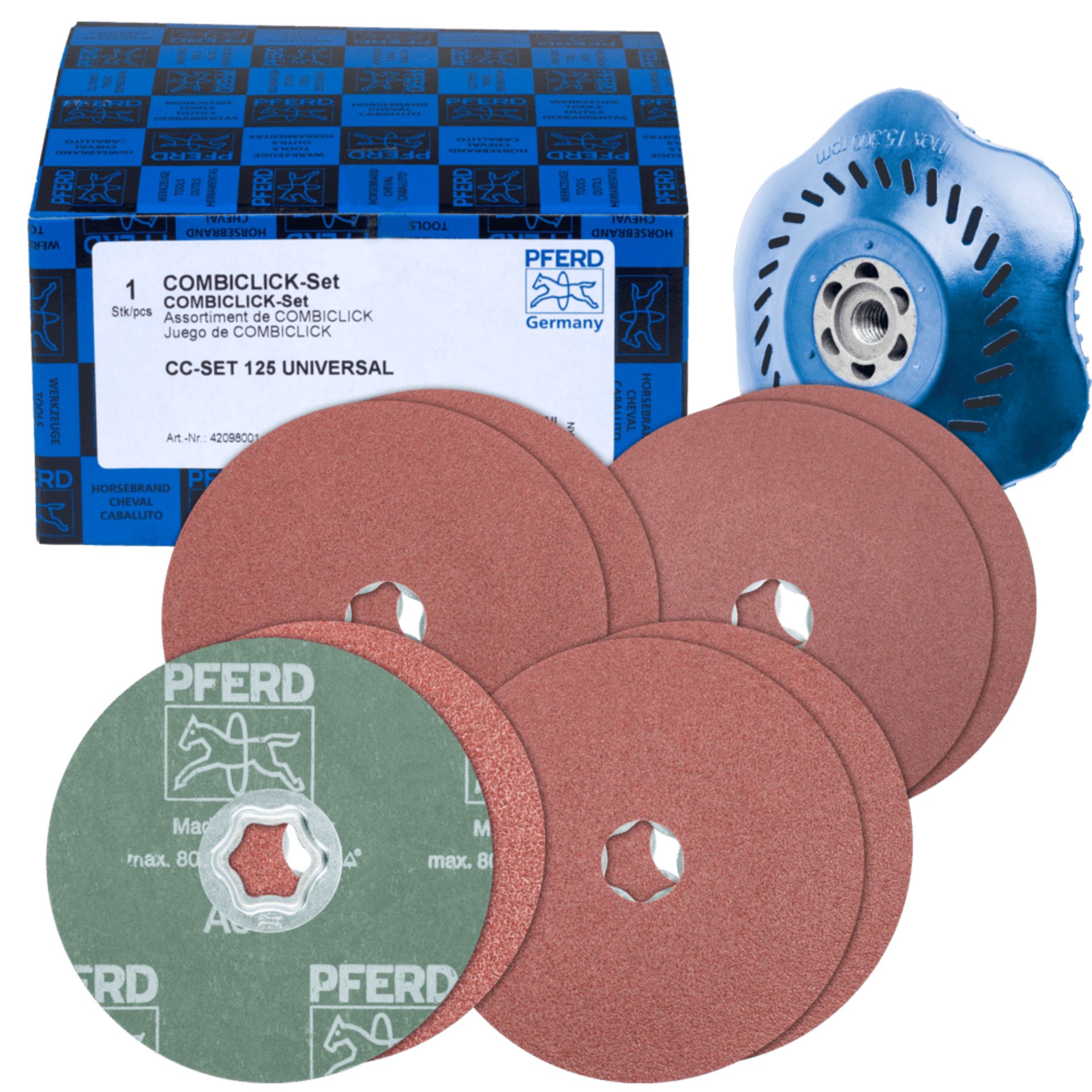 PFERD TOOLS COMBICLICK CC-SET 125 UNIVERSAL
