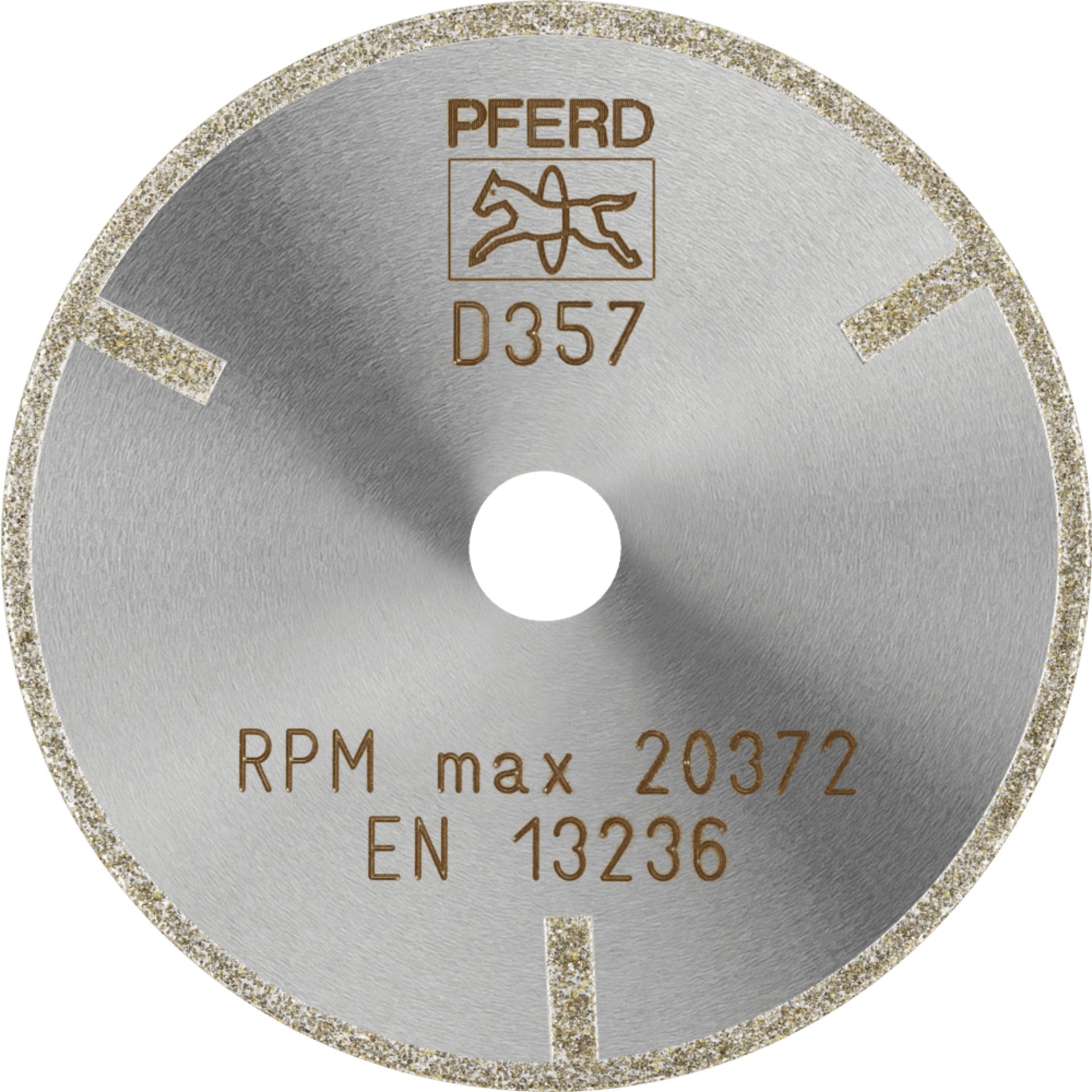 PFERD TOOLS Dia.- und CBN-Trennwerkzeuge Galvanik D1A1R 75-2-10 D 357 GAG