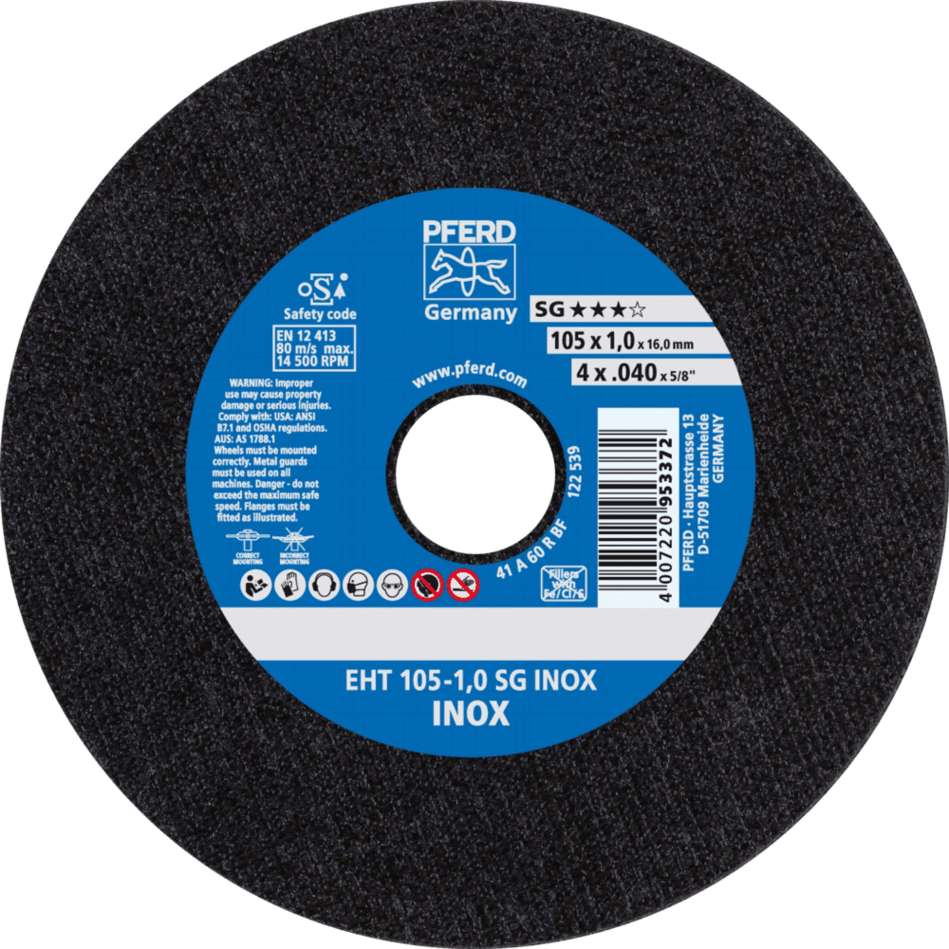 PFERD TOOLS Trennscheiben EH/EHT SG INOX