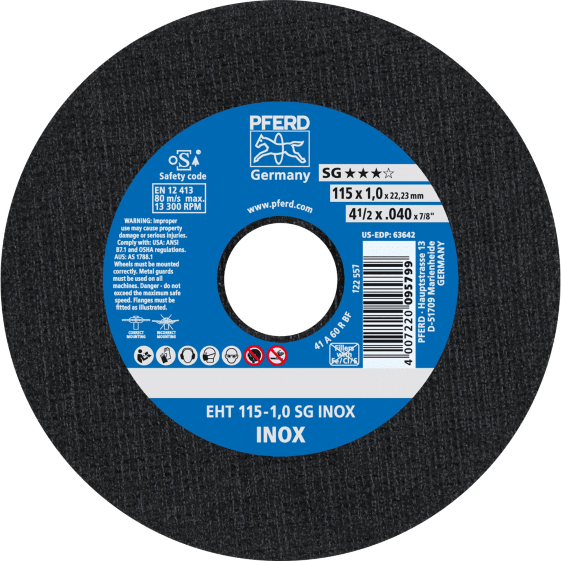 PFERD TOOLS Trennscheiben EHT 115-1,0 SG INOX
