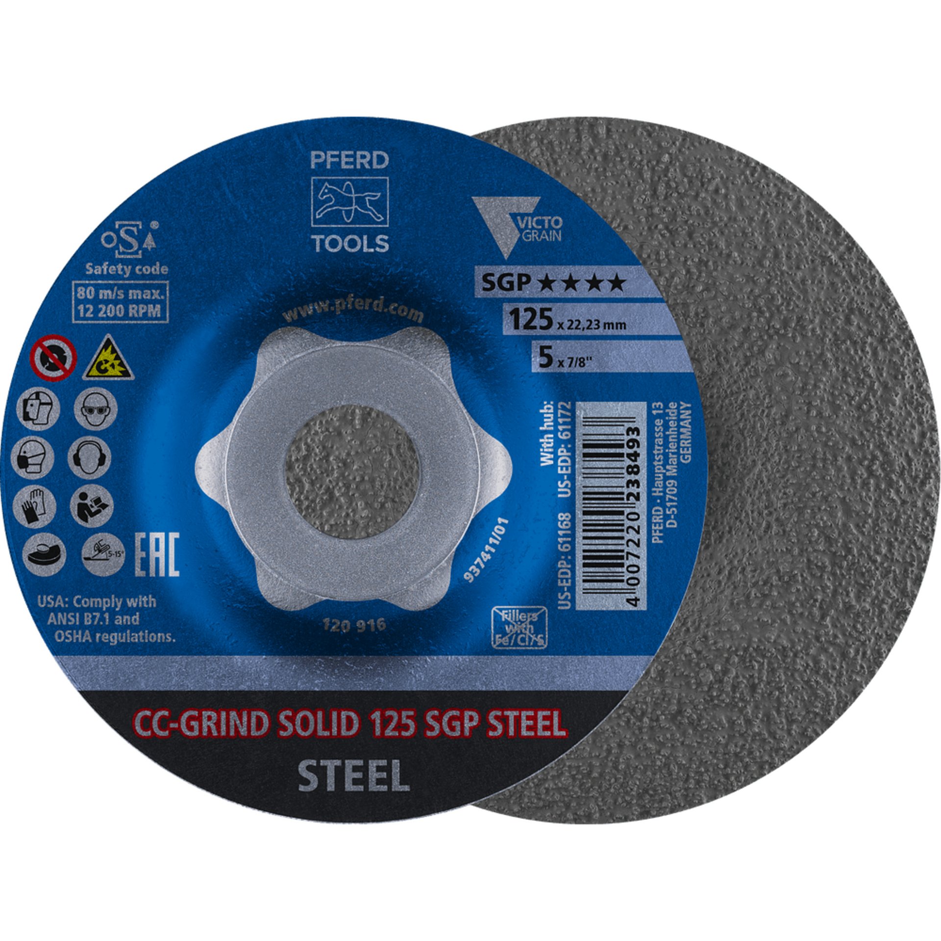 PFERD TOOLS CC-GRIND (inkl. SOLID, FLEX, STRONG) CC-GRIND SOLID 125 SGP STEEL