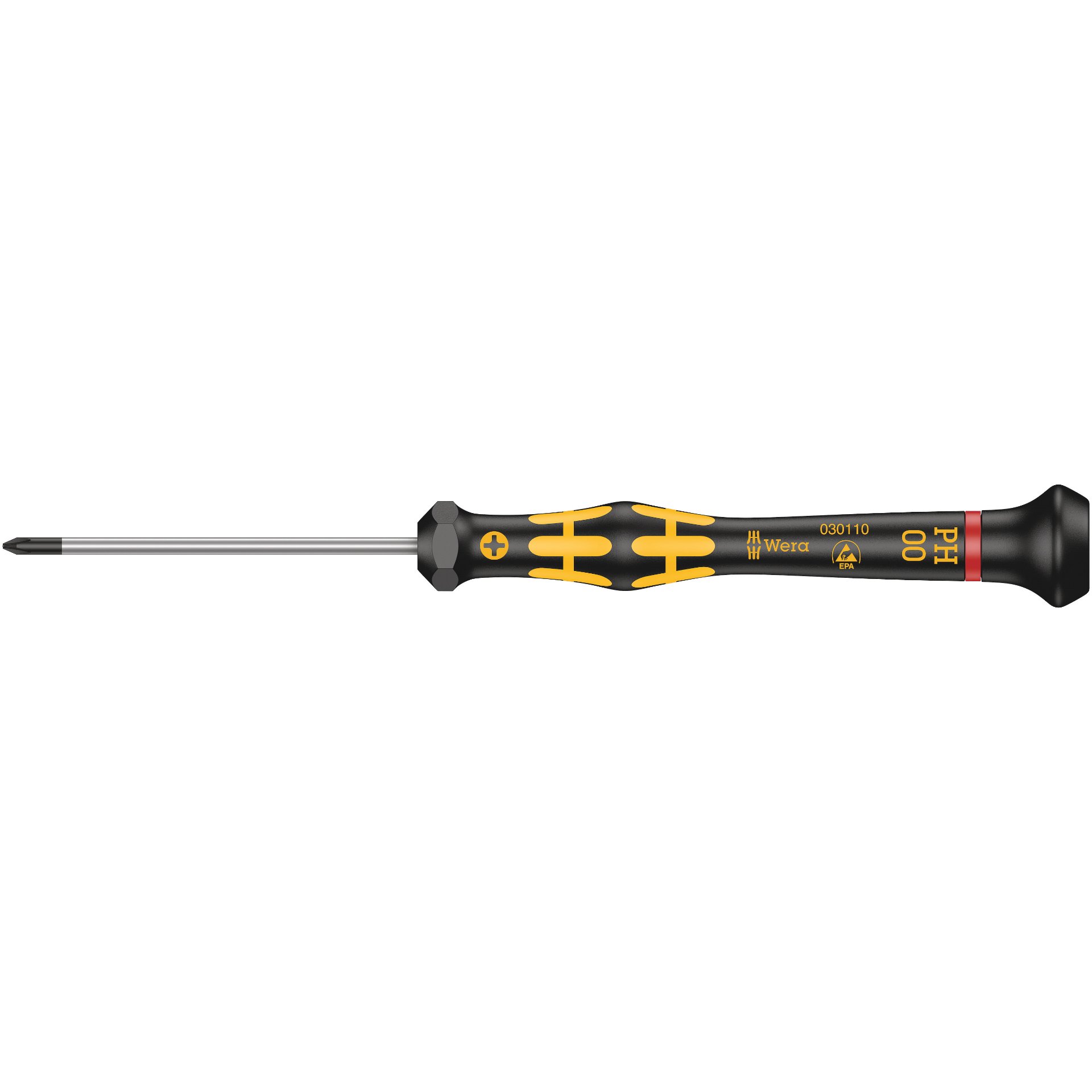 1550 PH ESD Kraftform Micro Kreuzschlitz-Schraubendreher, PH 00 x 60 mm