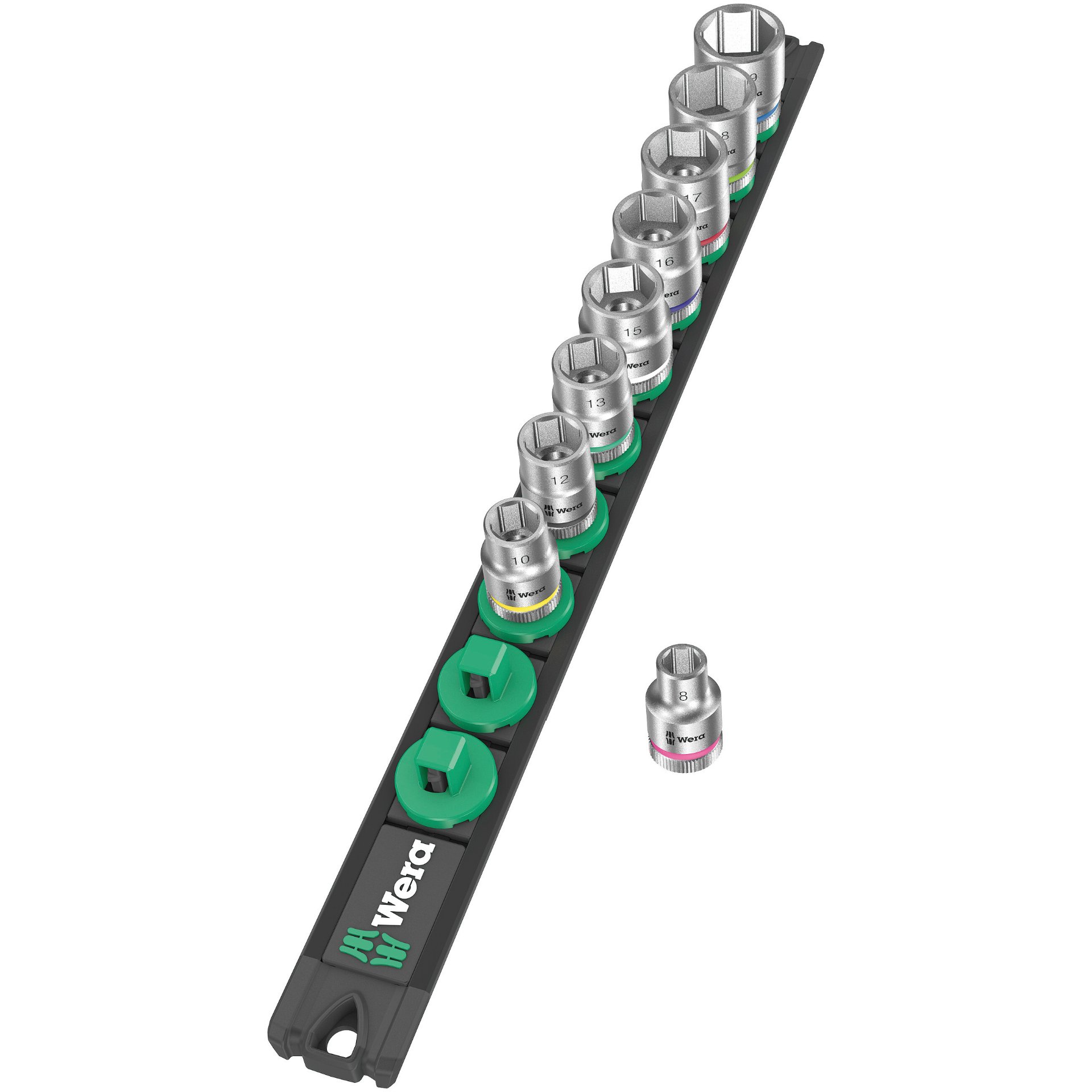 Nuss-Magnetleiste B 4 Zyklop Steckschlüsseleinsatz-Satz, 3/8"-Antrieb, Bild 2
