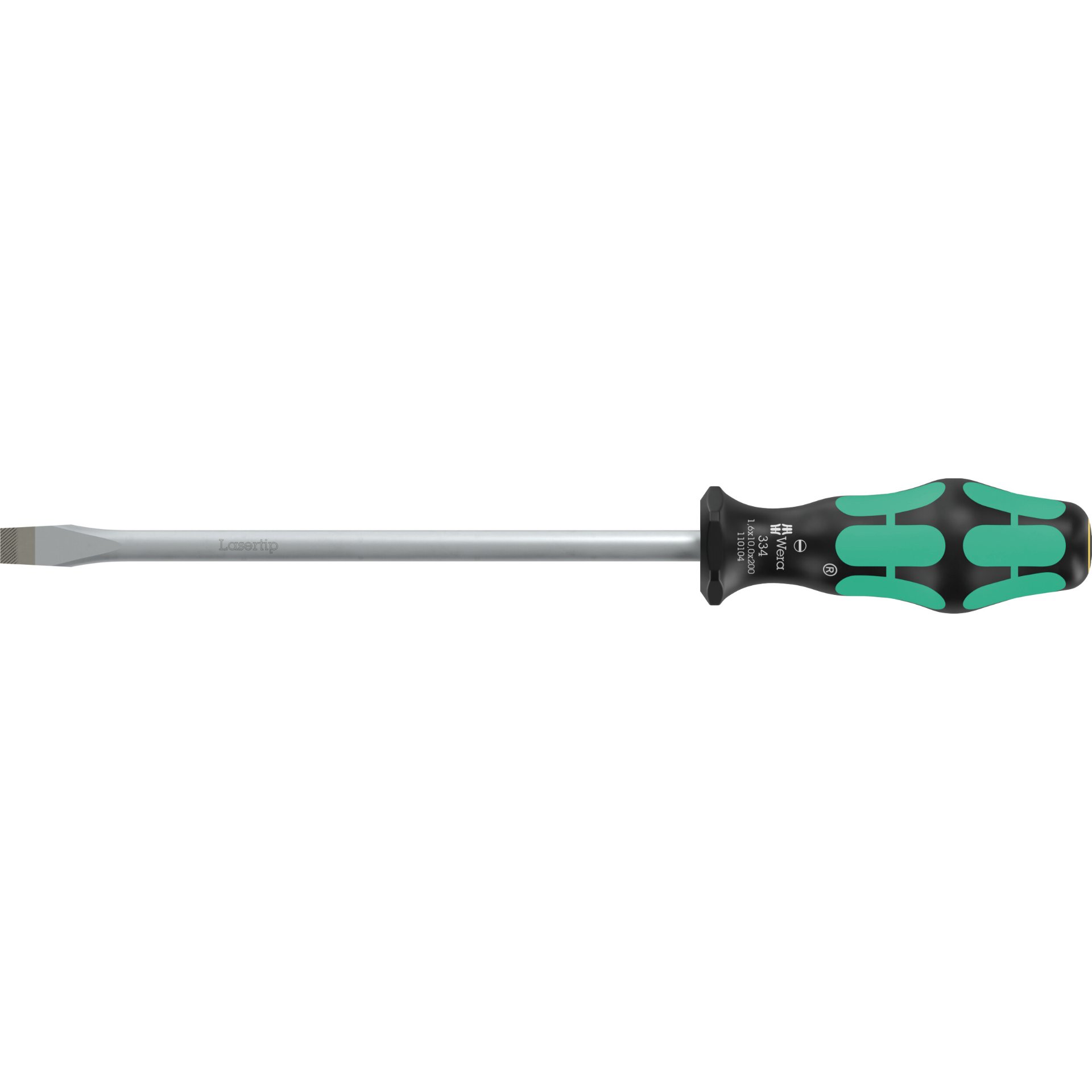 334 Schlitz-Schraubendreher - Werkstattklinge, 1,6 x 10 x 200 mm