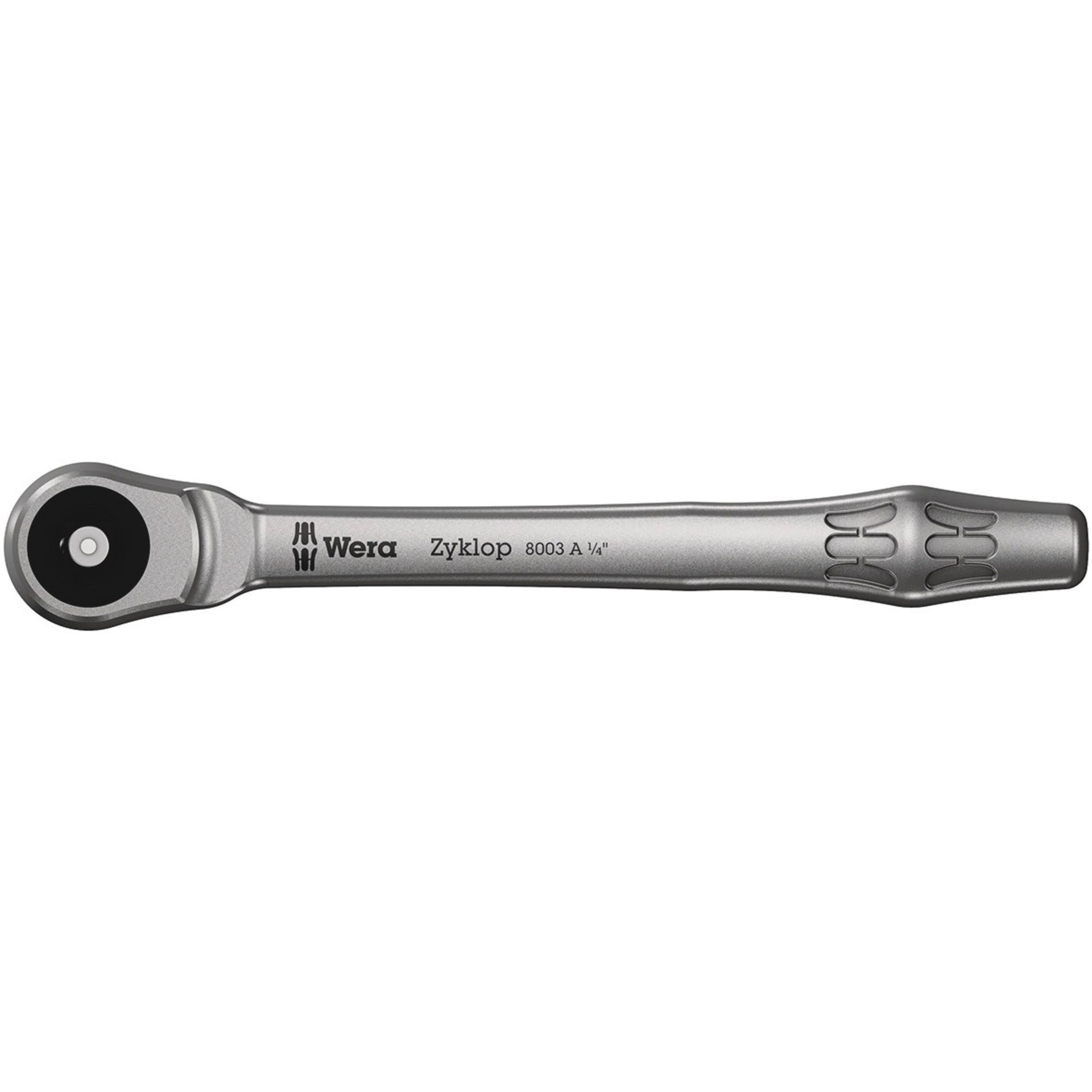 8003 A Zyklop Metal-Knarre mit Durchsteckvierkant mit 1/4"-Antrieb