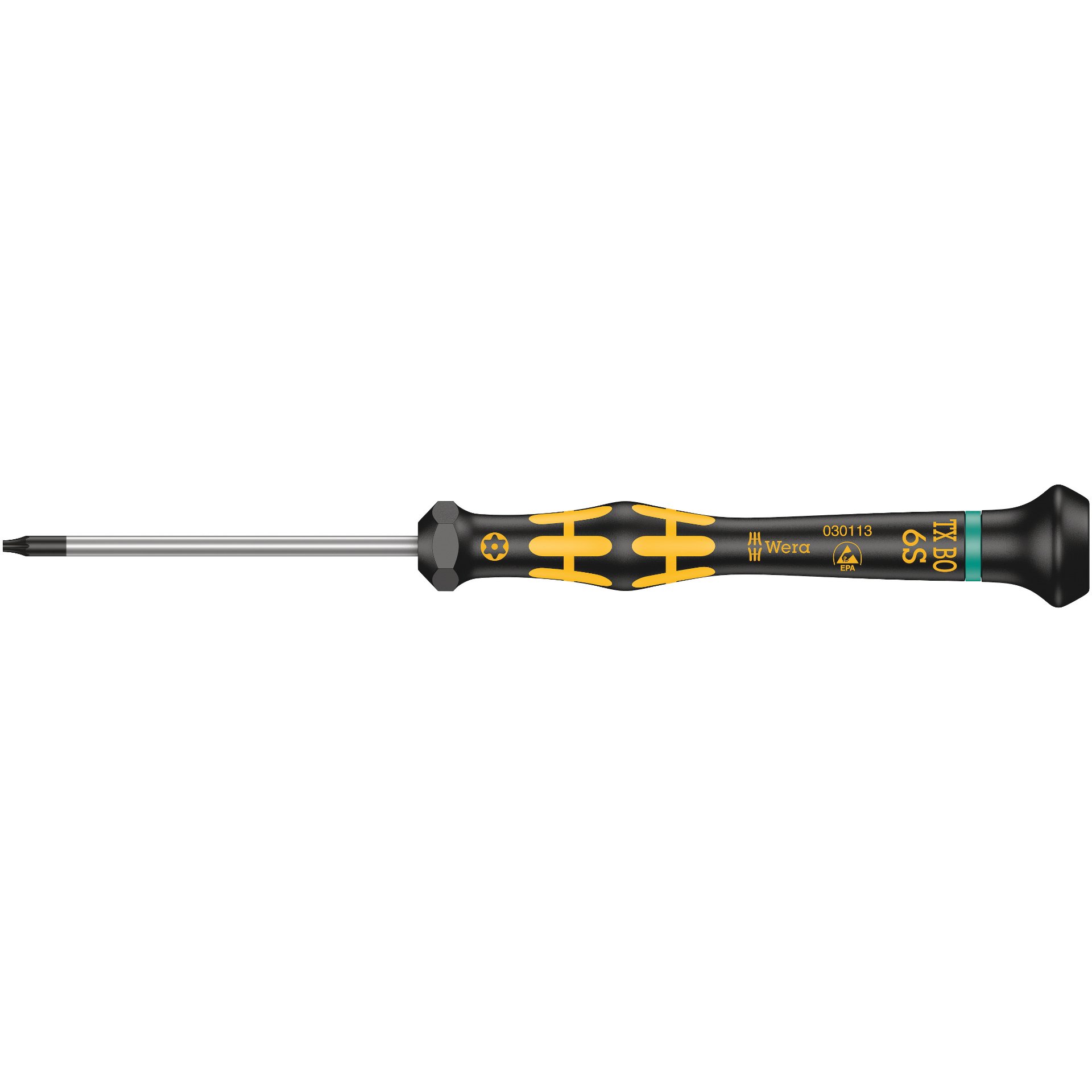 1567 TORX BO ESD Kraftform Micro Schraubendreher mit Bohrung im TORX P