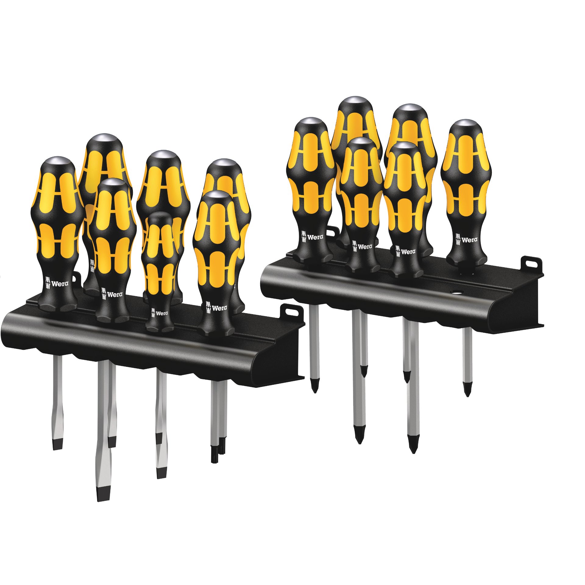 Big Pack 900 Schraubendrehersatz Kraftform Wera: Der Schraubmeißel + Rack