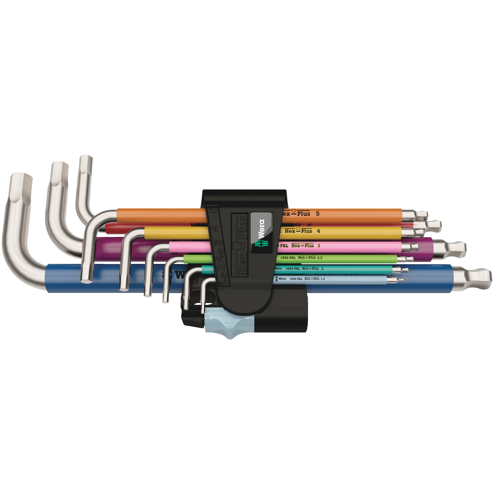 3950/9 Hex-Plus Multicolour Stainless 1 Winkelschlüsselsatz, metrisch, Edelstahl