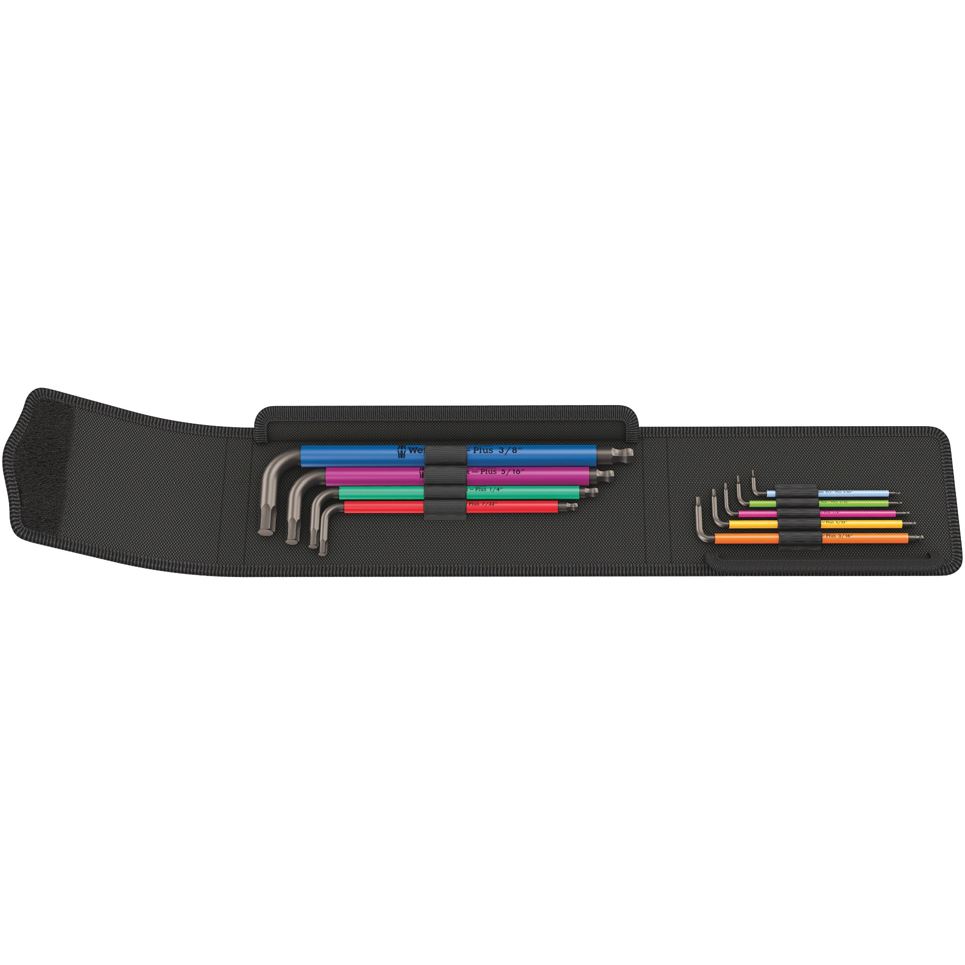 950/9 Hex-Plus Multicolour Imperial 1 Winkelschlüsselsatz, zöllig, BlackLaser
