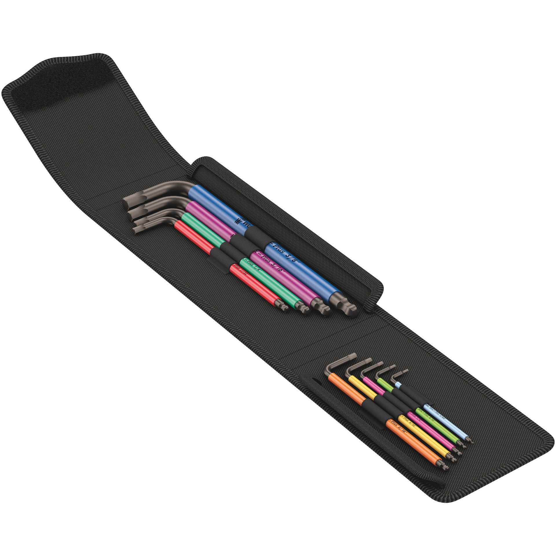 950/9 Hex-Plus Multicolour Imperial 1 Winkelschlüsselsatz, zöllig, BlackLaser, Afbeelding 2