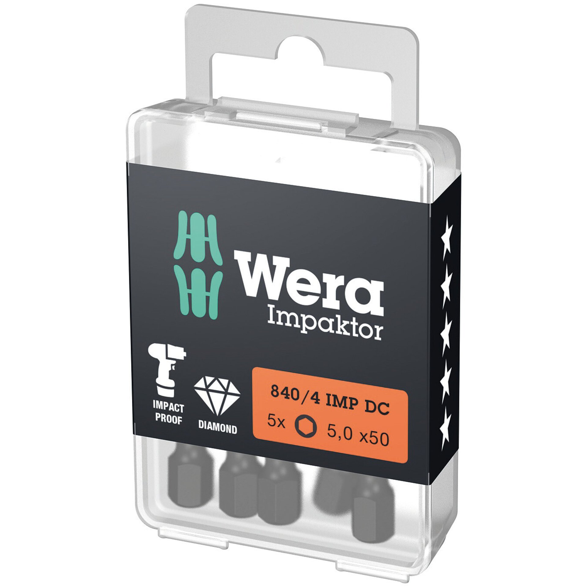 840/4 IMP DC Hex-Plus DIY Impaktor Bits, 5 x 50 mm, 5-teilig