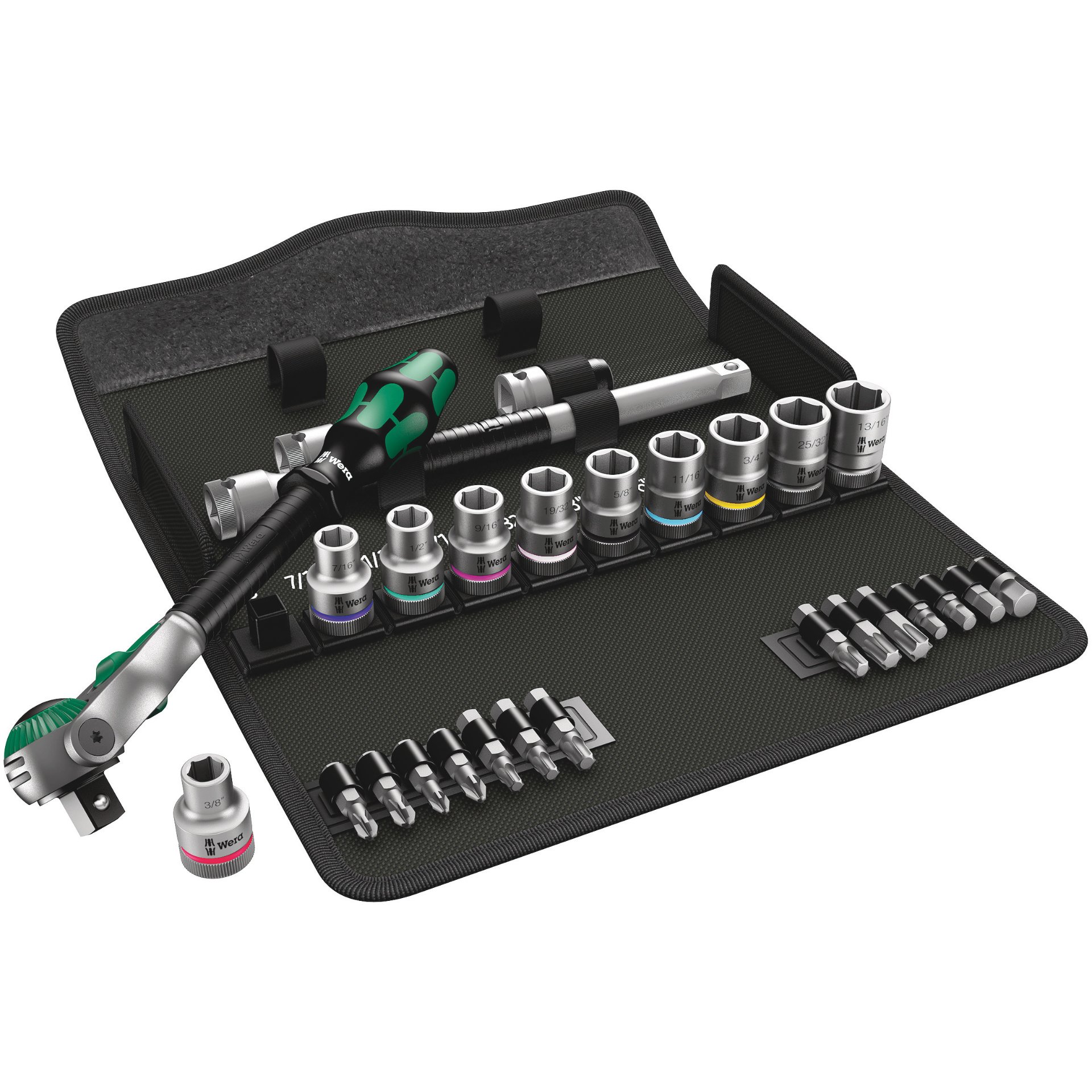 8100 SC 9 Zyklop Speed-Knarrensatz, 1/2"-Antrieb, zöllig