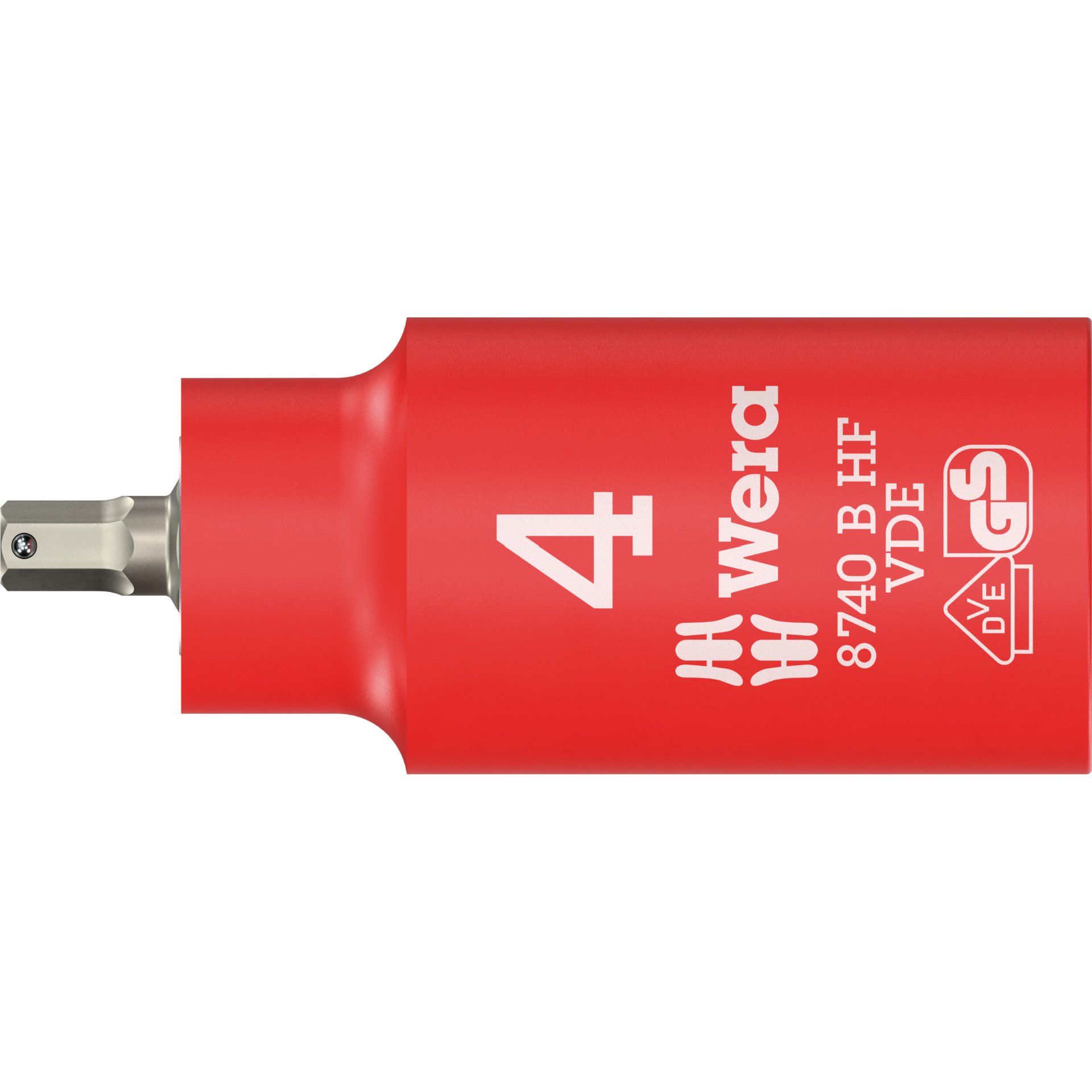8740 B VDE HF Zyklop Bitnuss, isoliert, mit 3/8"-Antrieb, mit Haltefunktion für Innensechskantschrauben