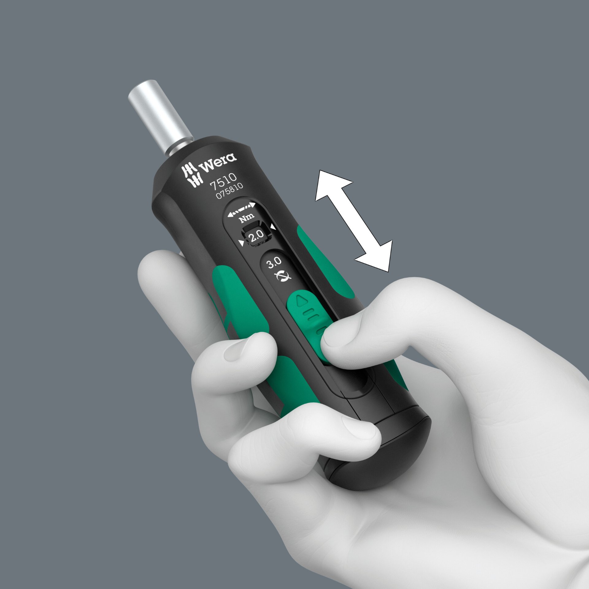 7510 Kraftform Safe-Torque Speed Drehmomentschraubendreher, 1-3 Nm, Afbeelding 4