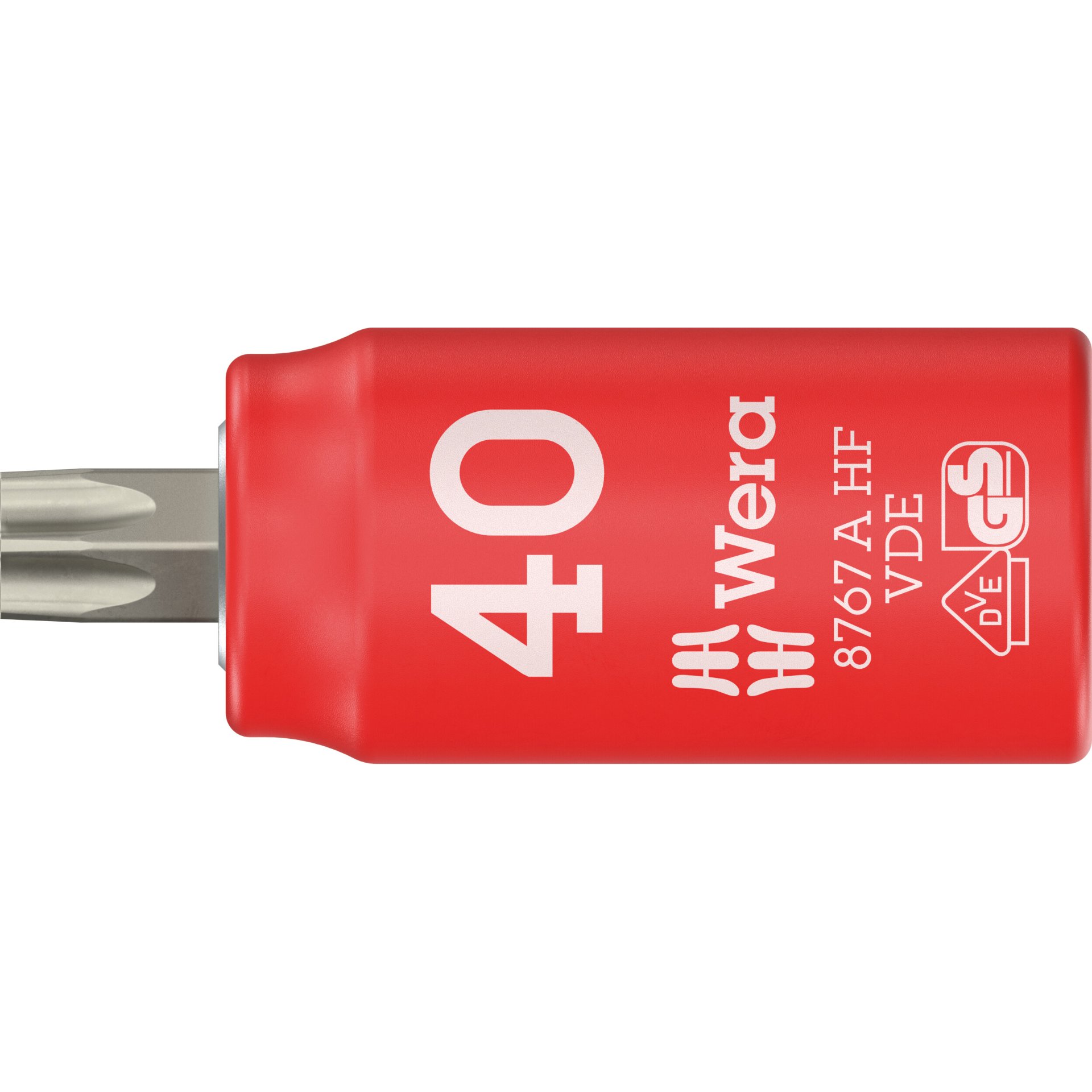8767 A VDE HF TORX® Zyklop Bitnuss, isoliert, mit 1/4"-Antrieb, mit Haltefunktion