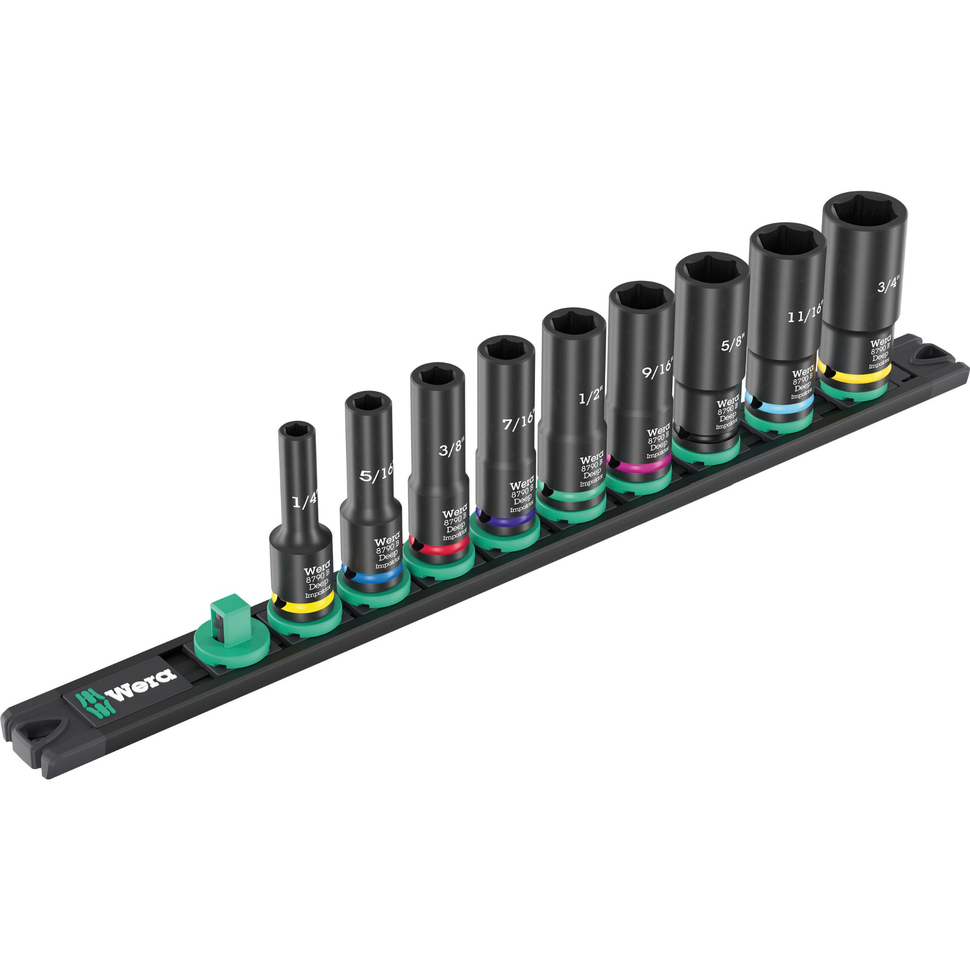9661 Nuss-Magnetleiste B Impaktor Deep Imperial 1 Steckschlüsseleinsatz-Satz, 3/8"-Antrieb