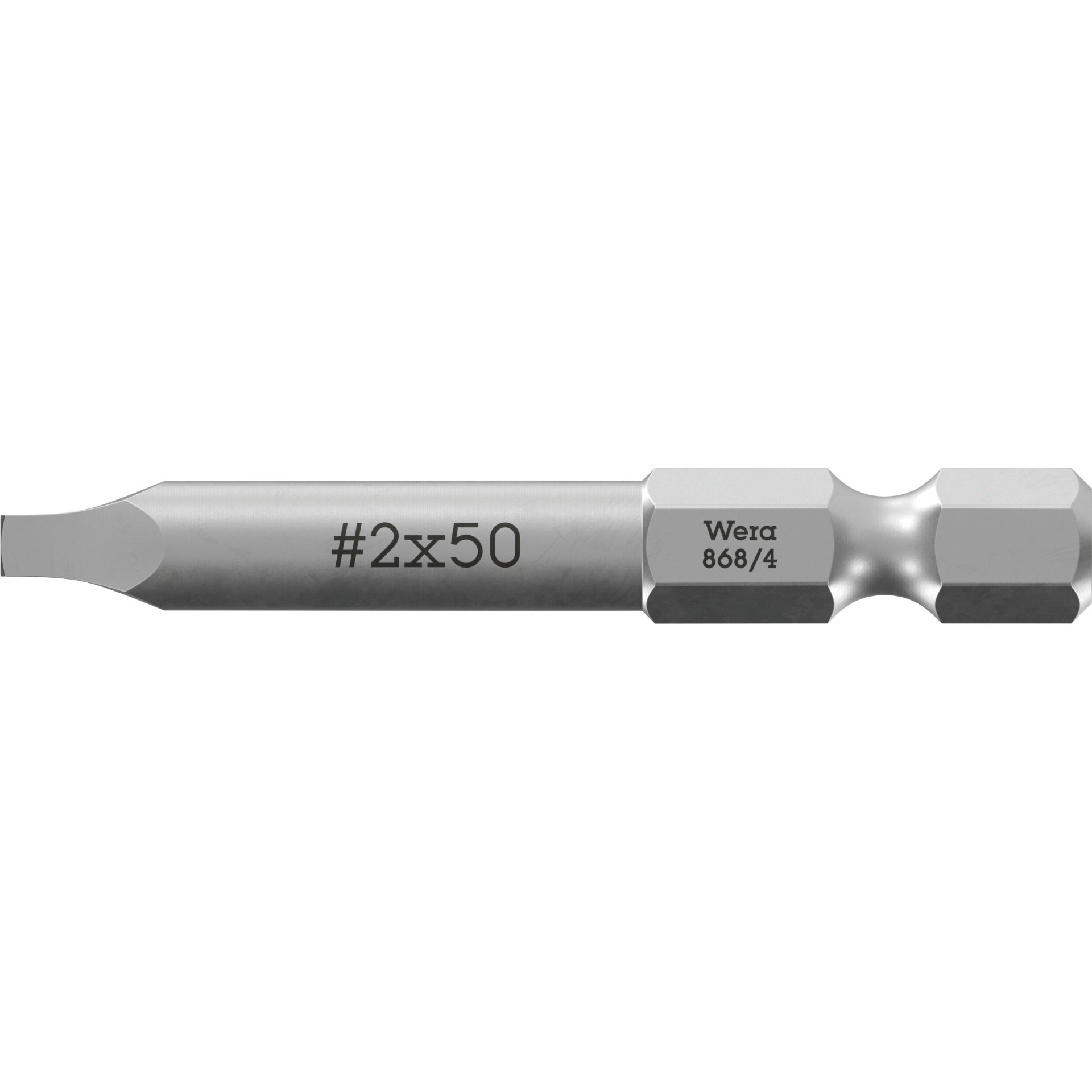 868/4 Innenvierkant Bits, # 2 x 50 mm