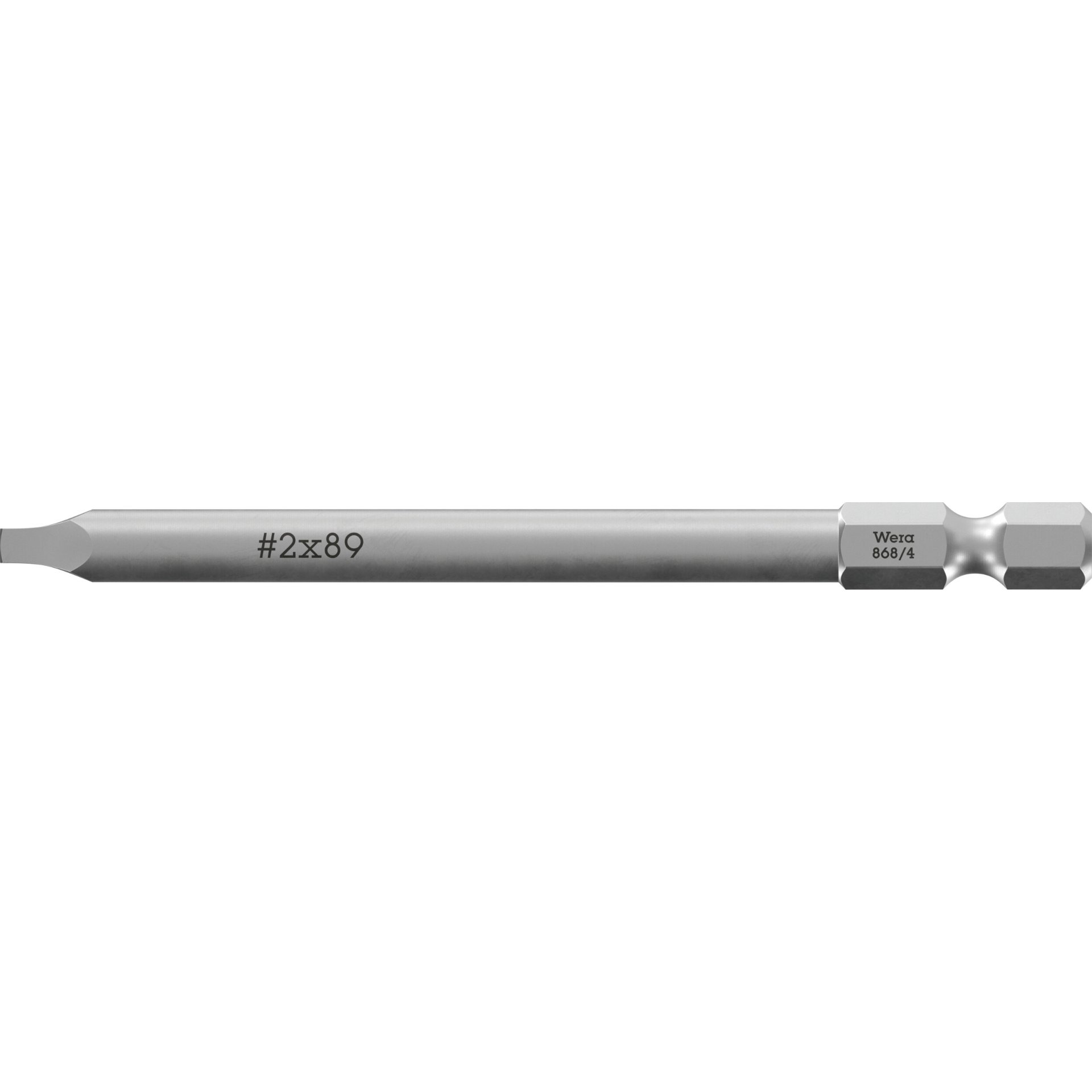 868/4 Innenvierkant Bits, # 2 x 89 mm
