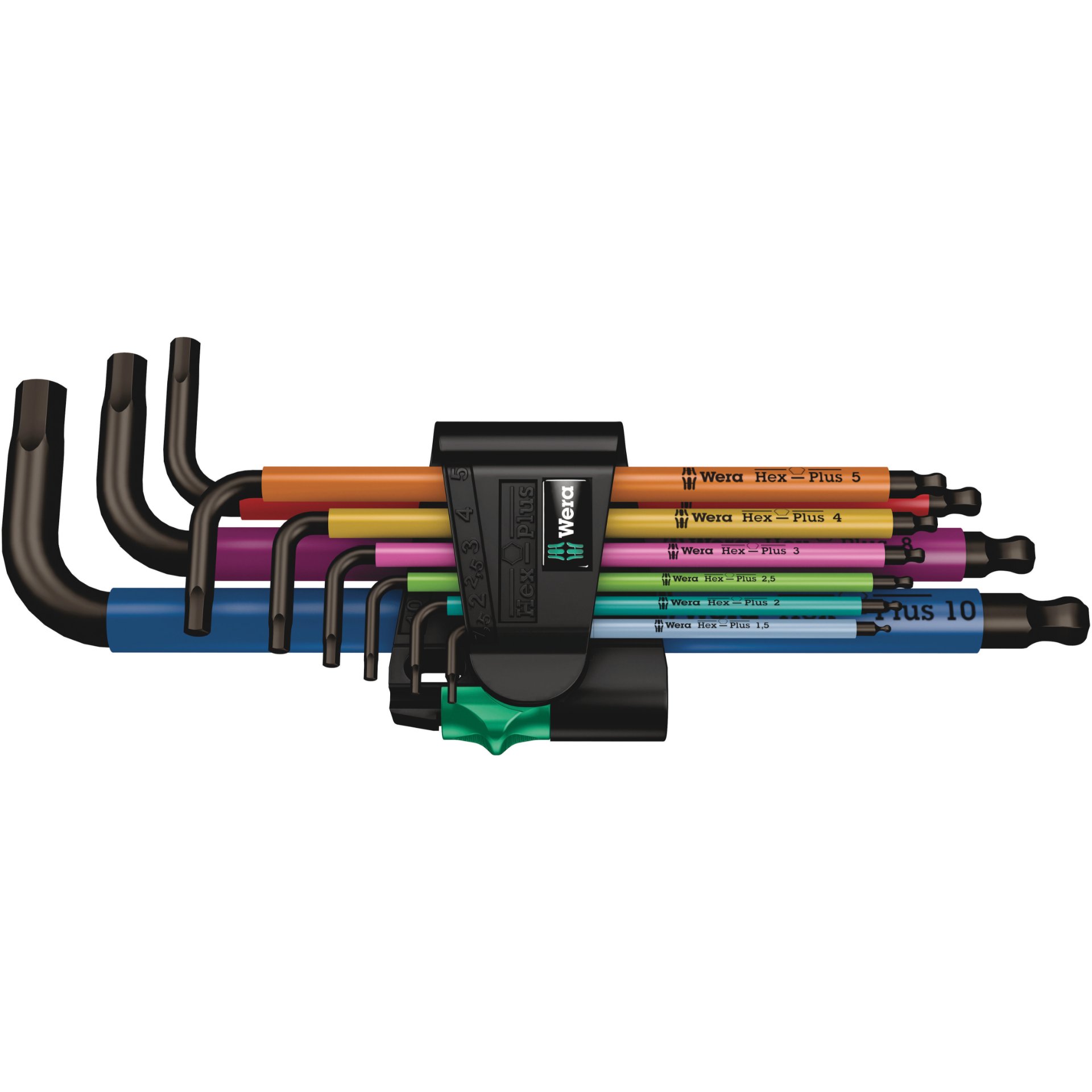 950/9 Hex-Plus Multicolour 1 Winkelschlüsselsatz, metrisch, BlackLaser