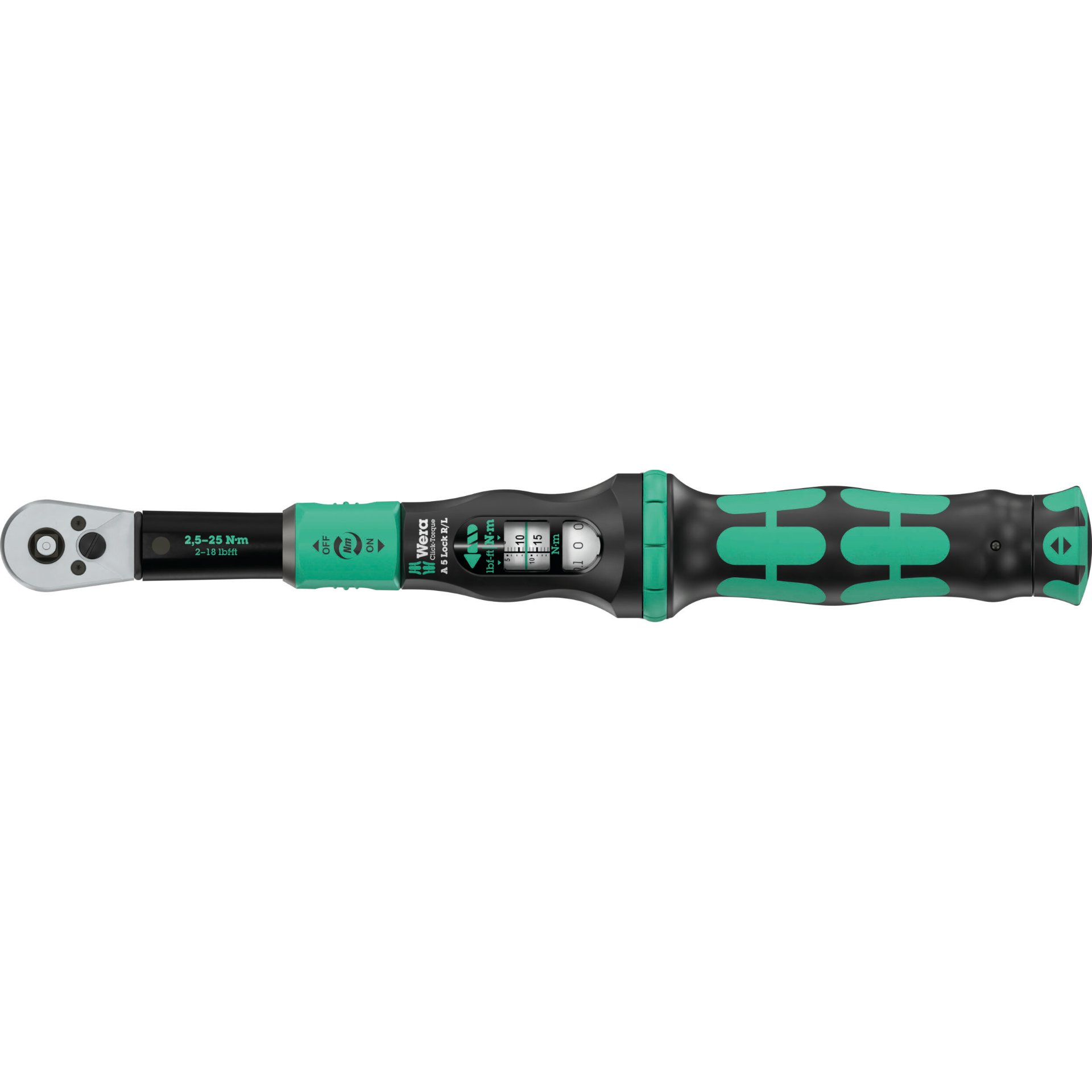 Click-Torque Lock A 5 R/L, 1/4" x 2,5-25 Nm